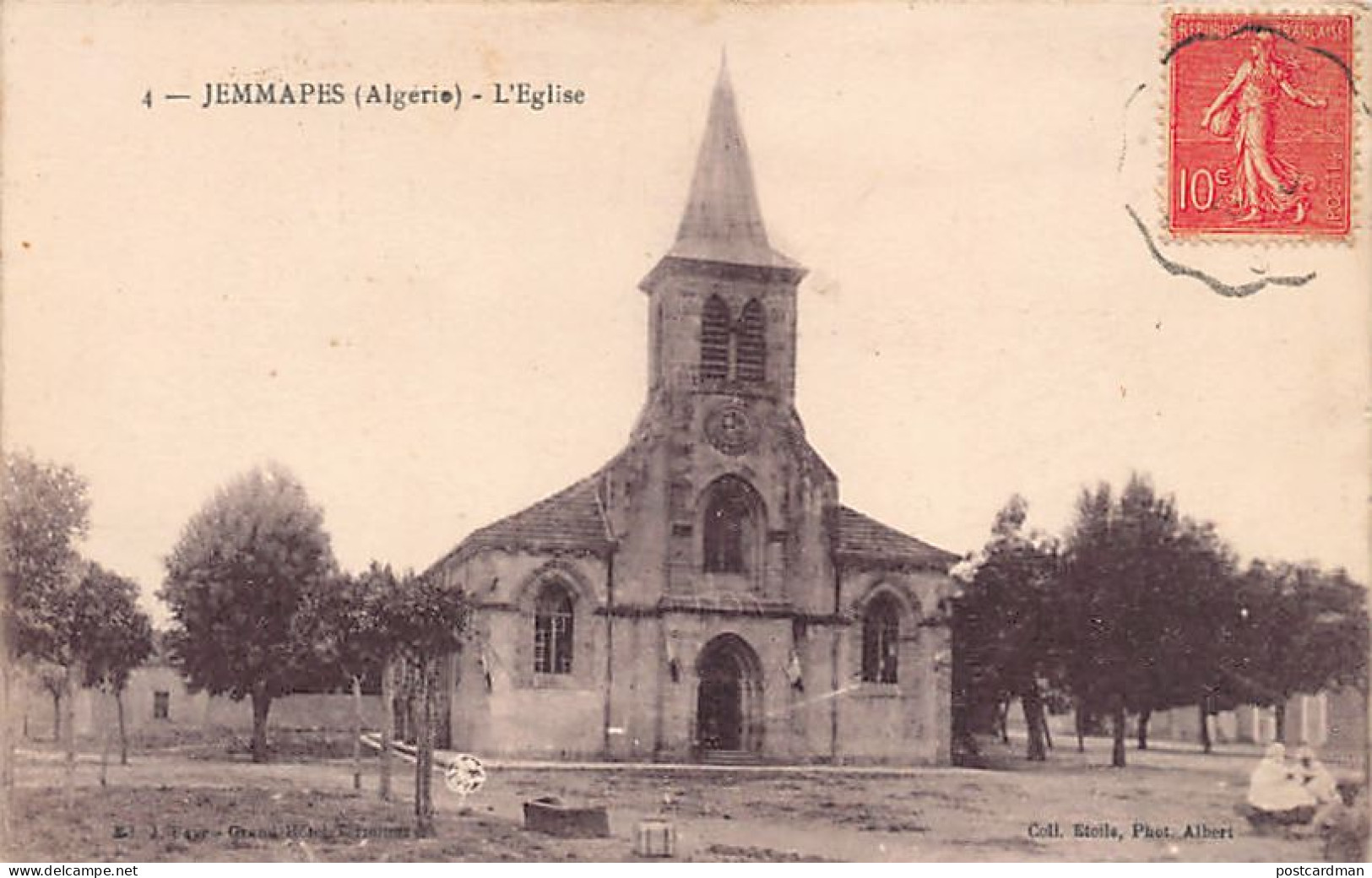 Algérie - JEMMAPES Azzaba - L'église - Ed. Photo Albert Collection Etoile 4 - Other & Unclassified