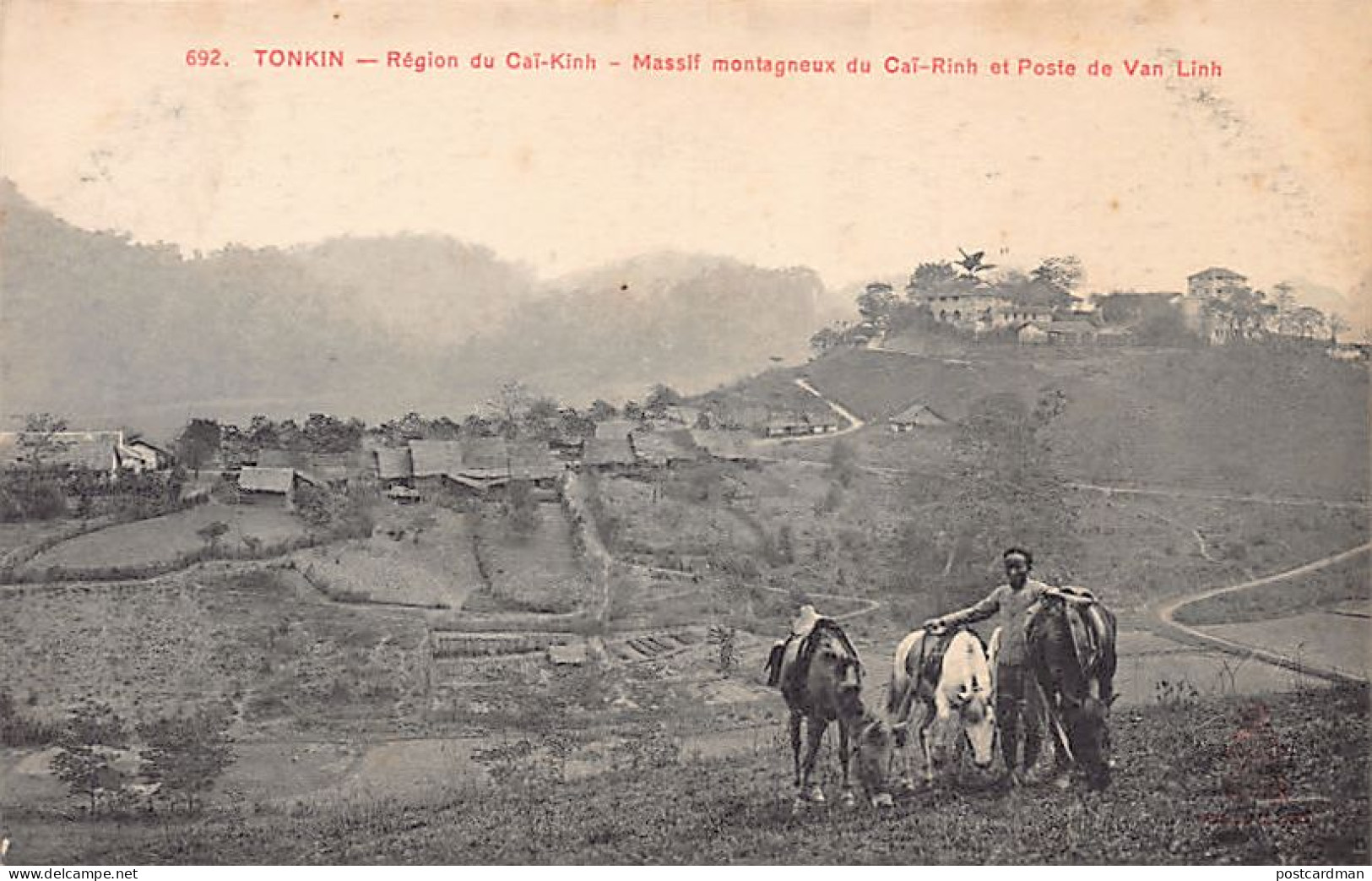 Viet-Nam - TONKIN - Région De CaÏ-Kinh - Massif Montagneux Du Caï-Rinh Et Poste  - Vietnam