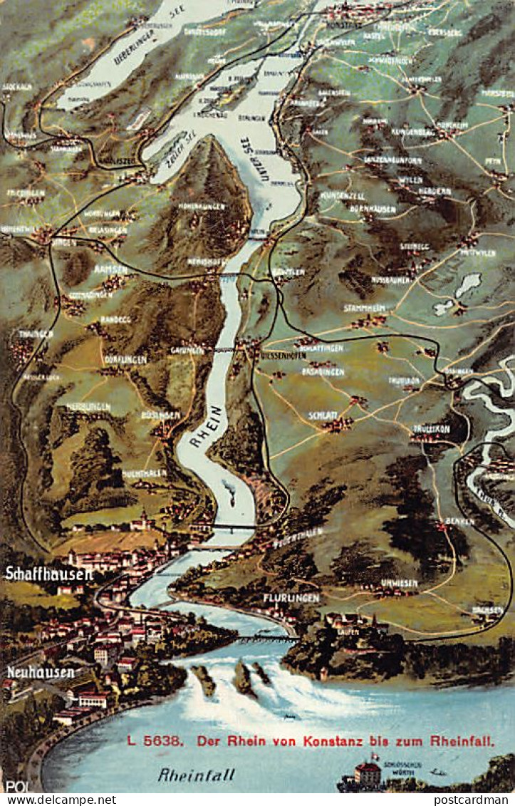 Schweiz - SCHAFFHAUSEN - Der Rhein Von Konstanz Bis Zum Rheinfall - Verlag Photoglob 5638 - Schaffhouse