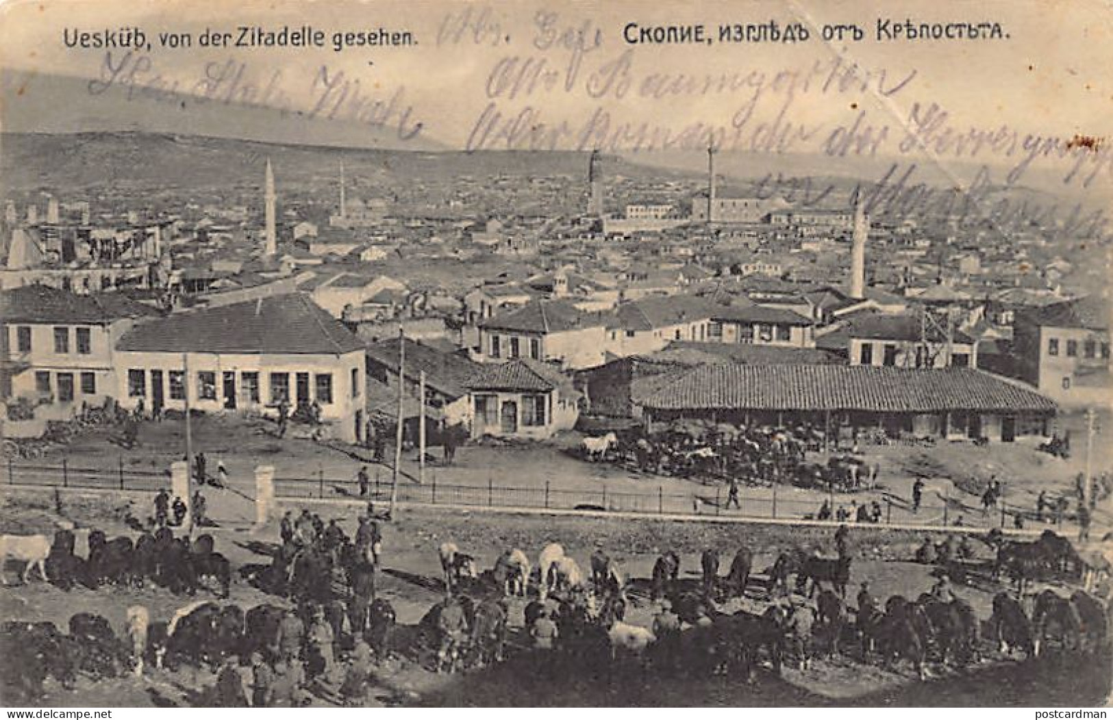 Macedonia - SKOPJE Üsküb - Bird's Eye View From The Citadel - Nordmazedonien