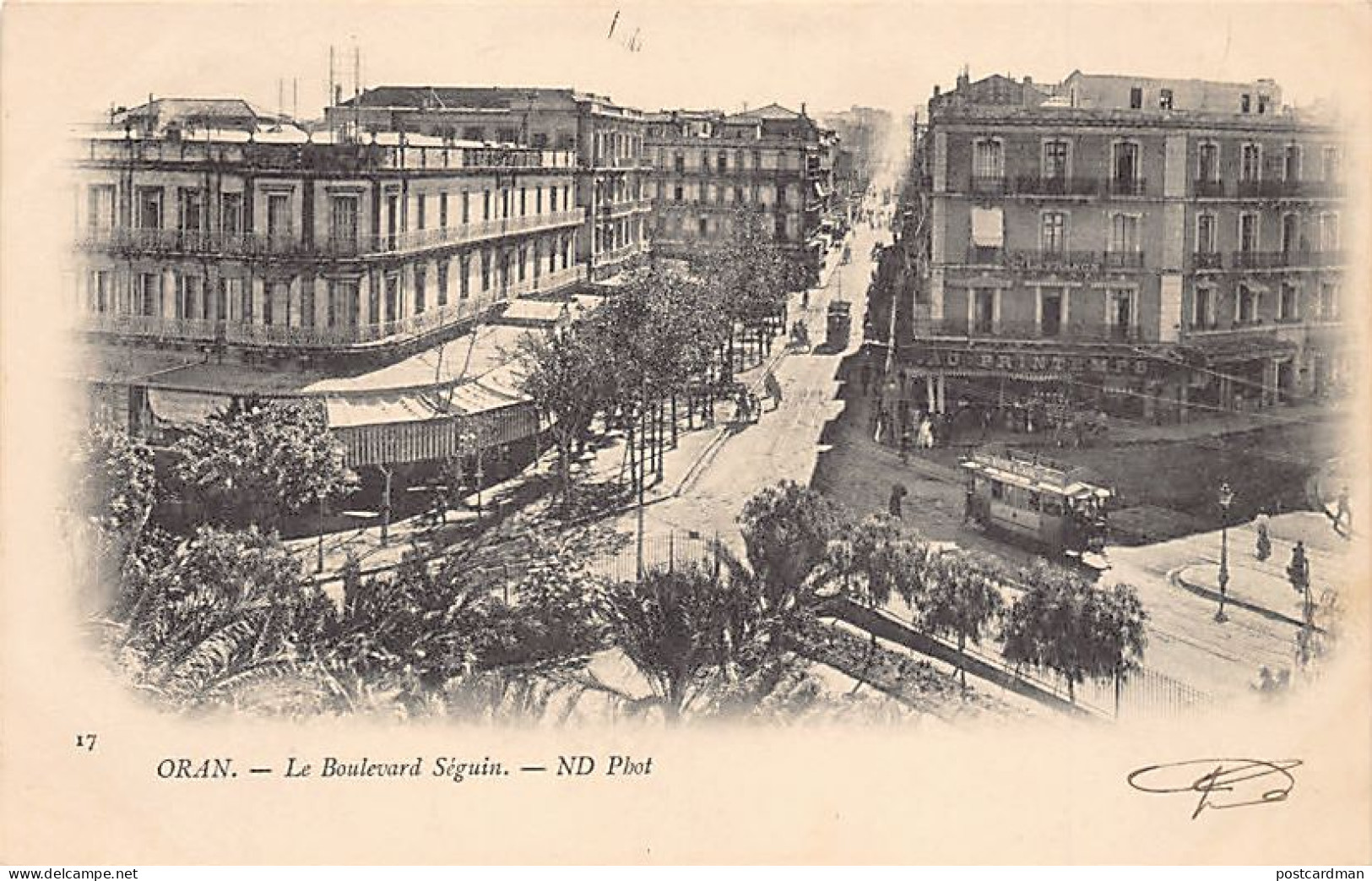 Algérie - ORAN - Le Boulevard Séguin - Magasin Au Printemps - Ed. Neurdein ND Phot. 17 - Oran