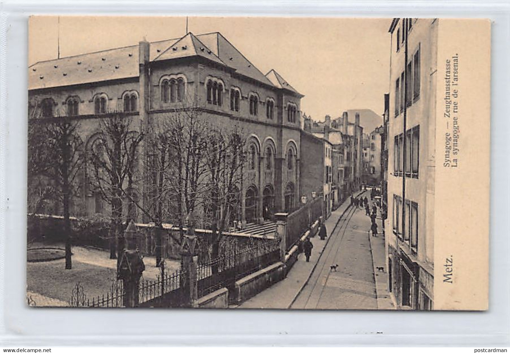 JUDAICA - France - METZ - La Synagogue, Rue De L'Arsenal - Ed. Nels Série 104 N. 275 - Judaika