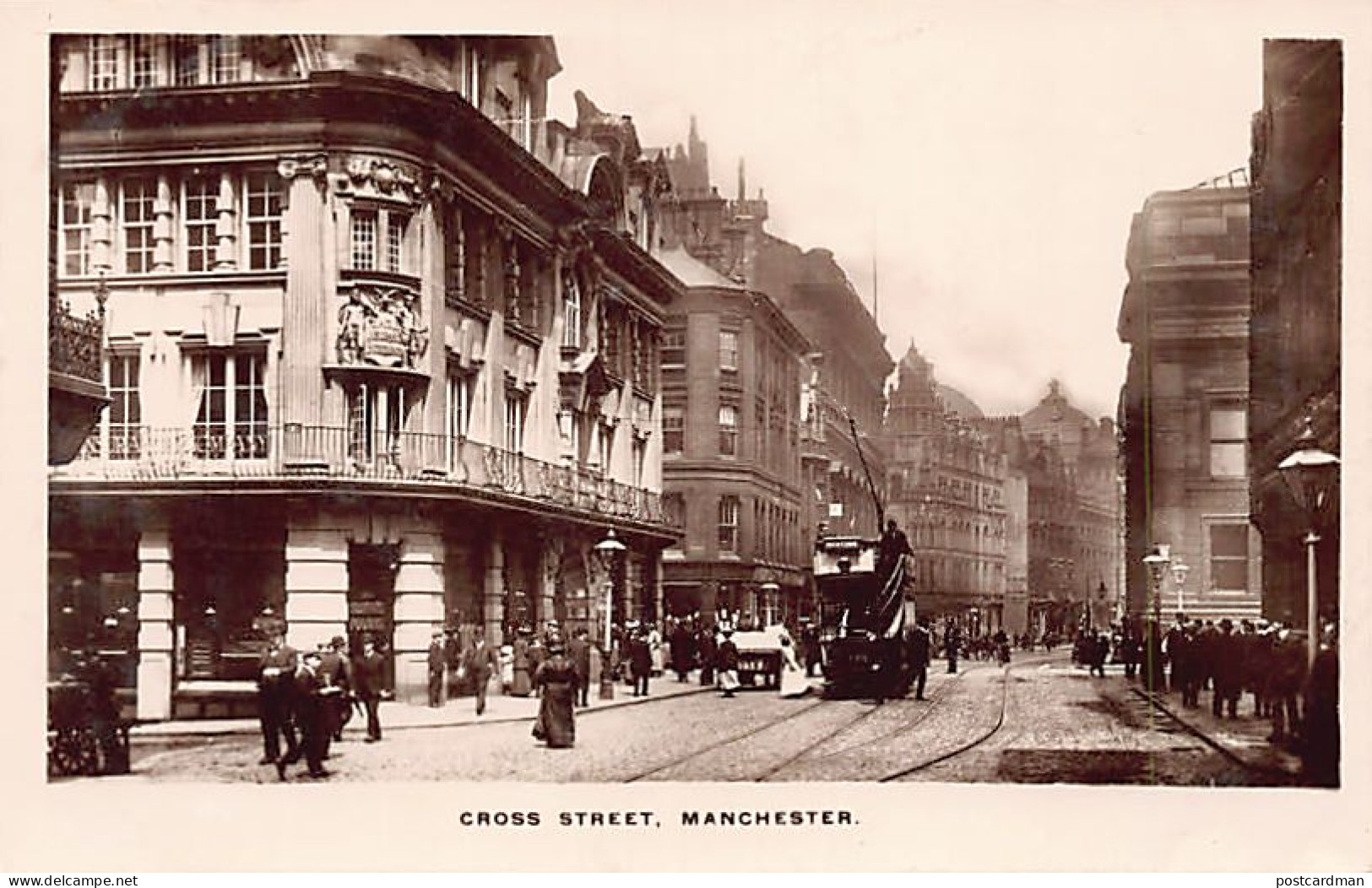 England - MANCHESTER - Cross Street - Streetcar - Manchester