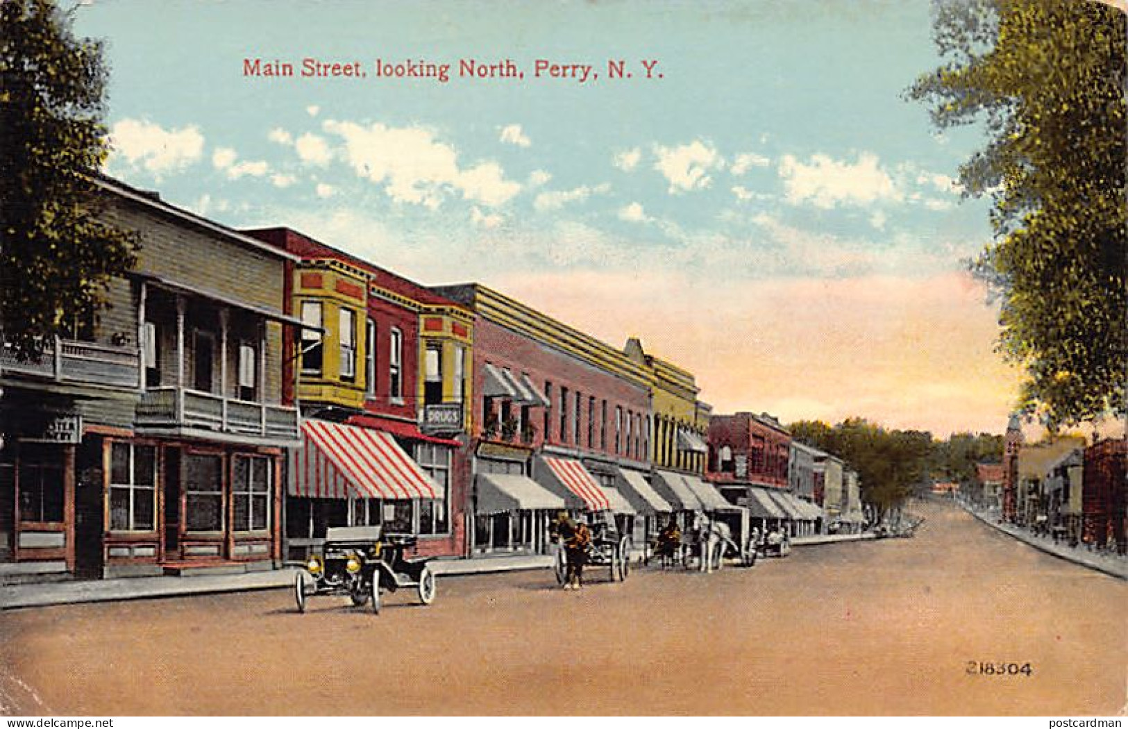 PERRY (NY) Main Street Looking North - Autres & Non Classés