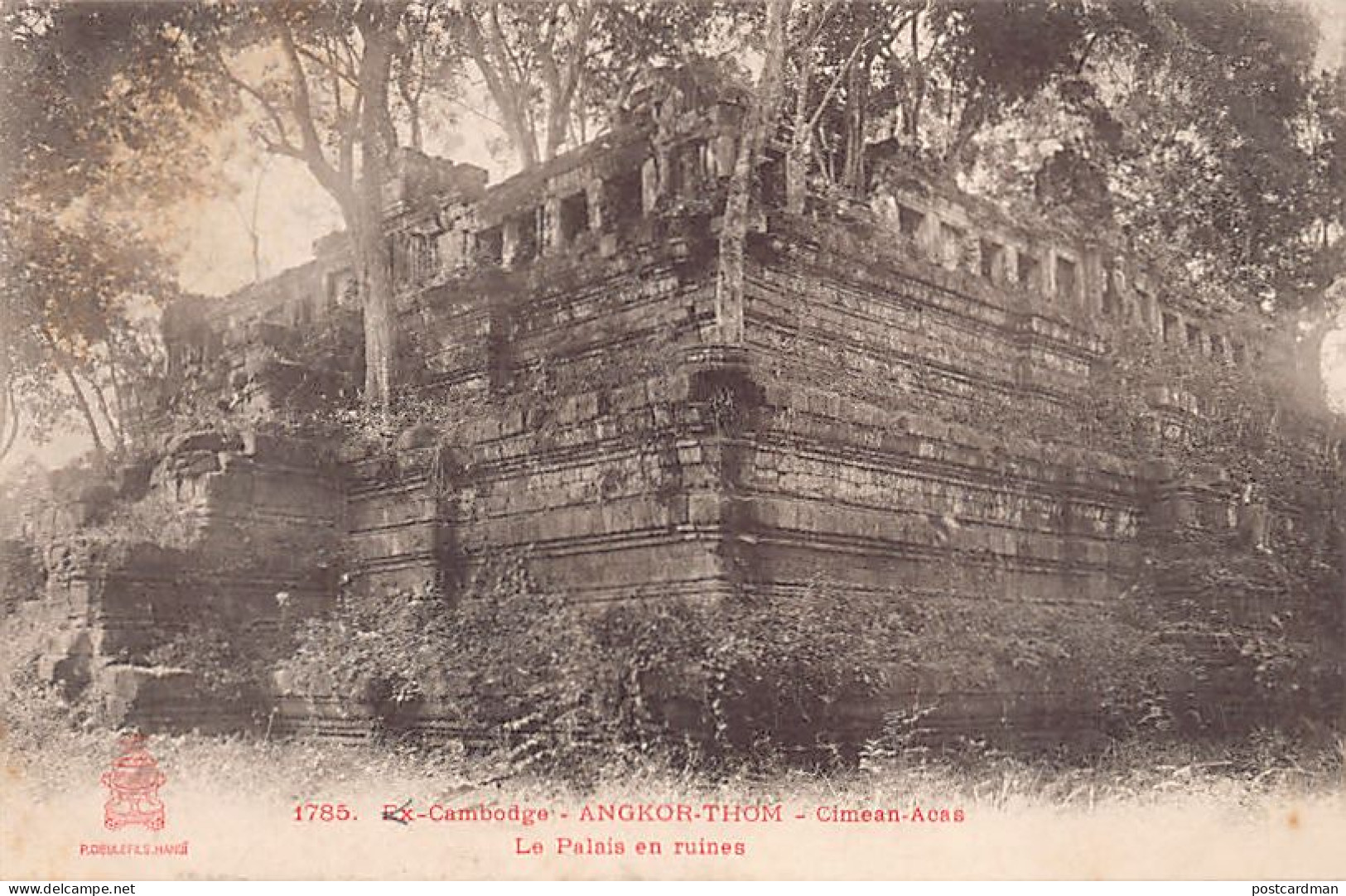 Cambodge - ANGKOR THOM - Le Palais En Ruines - Ed. P. Dieulefils 1785 - Cambodia