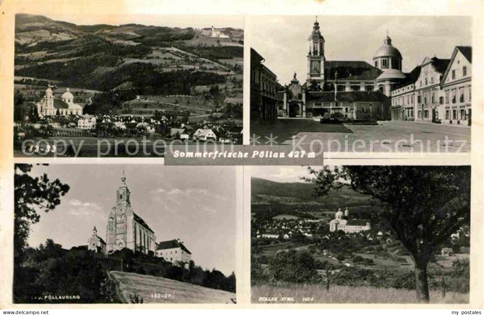 72693046 Poellau Panorama Marktplatz Kirch Poellauberg Wallfahrtskirche Poellau - Sonstige & Ohne Zuordnung