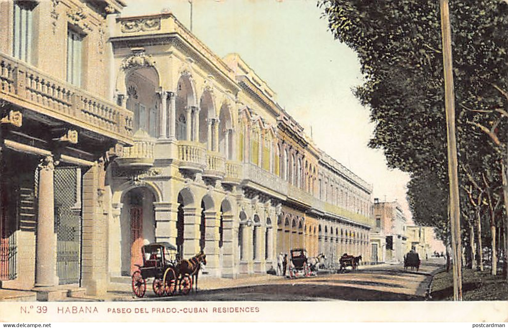 Cuba - LA HABANA - Paseo Del Prado - Ed. J.C. 39 - Cuba