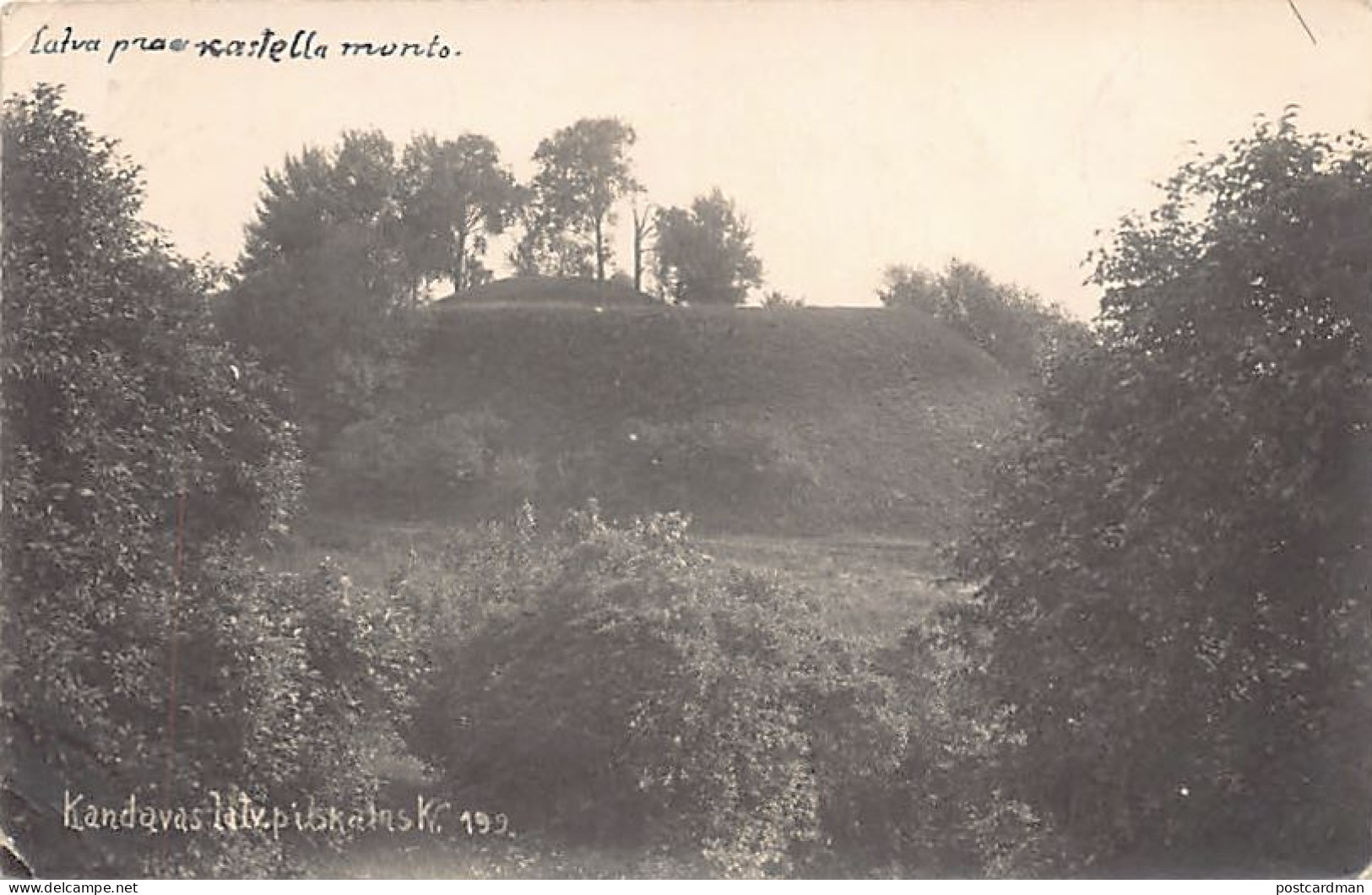 Latvia - KANDAVA - Curonian Hillfort - REAL PHOTO - Publ. Unknown  - Lettonie