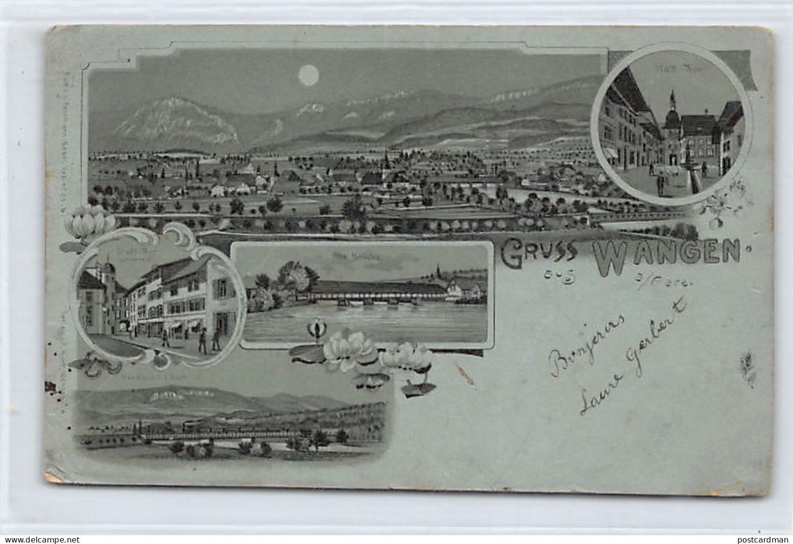 WANGEN (BE) Litho - Stadt-Thir - Alte Brücke - Handlung V. F. Kurt - Total - Verlag Rathe U. Fehlmann  - Autres & Non Classés