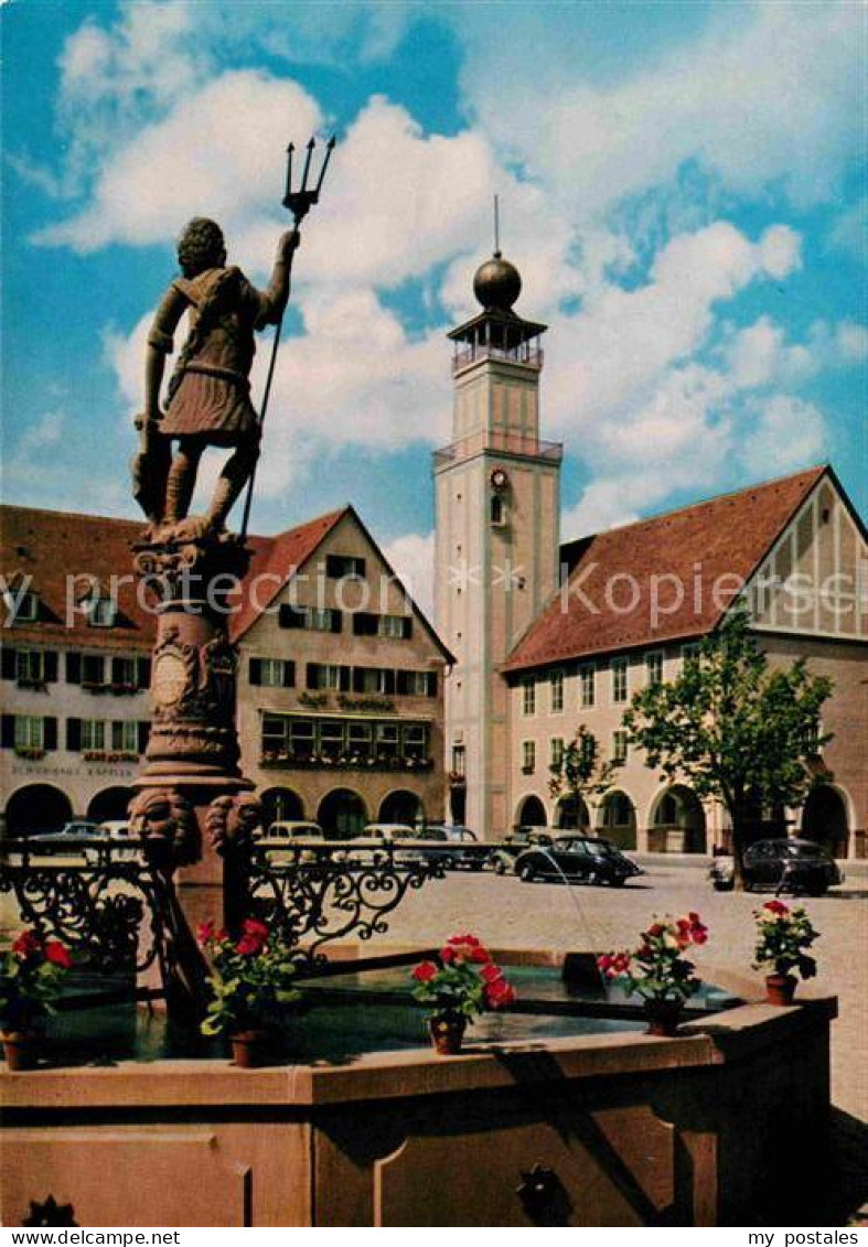 72693038 Freudenstadt Marktplatz Mit Rathaus Neptunbrunnen Kurort Im Schwarzwald - Freudenstadt