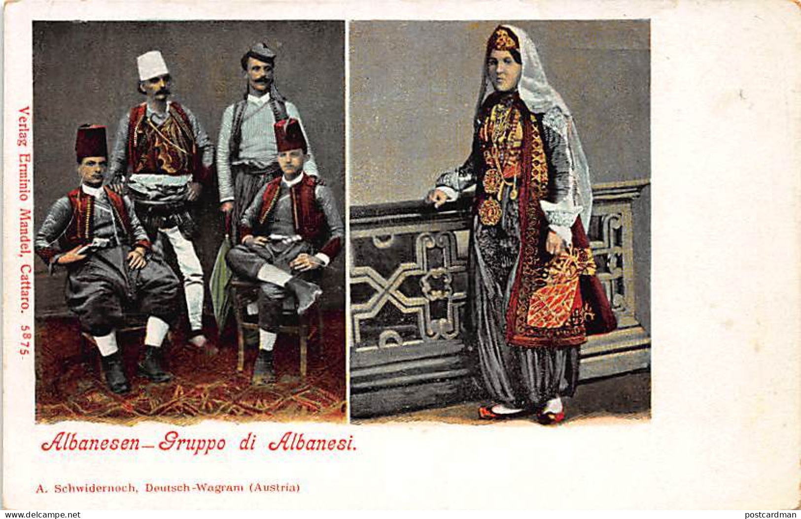 ALBANIA - Group Of Albanians. Publised By E. Mandel. - Albanie