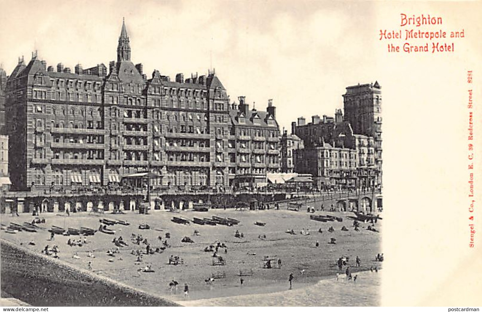 England - BRIGHTON (Sx) Hotel Metropole And The Grand Hotel - Publ. Stengel & Co. 8281 - Brighton