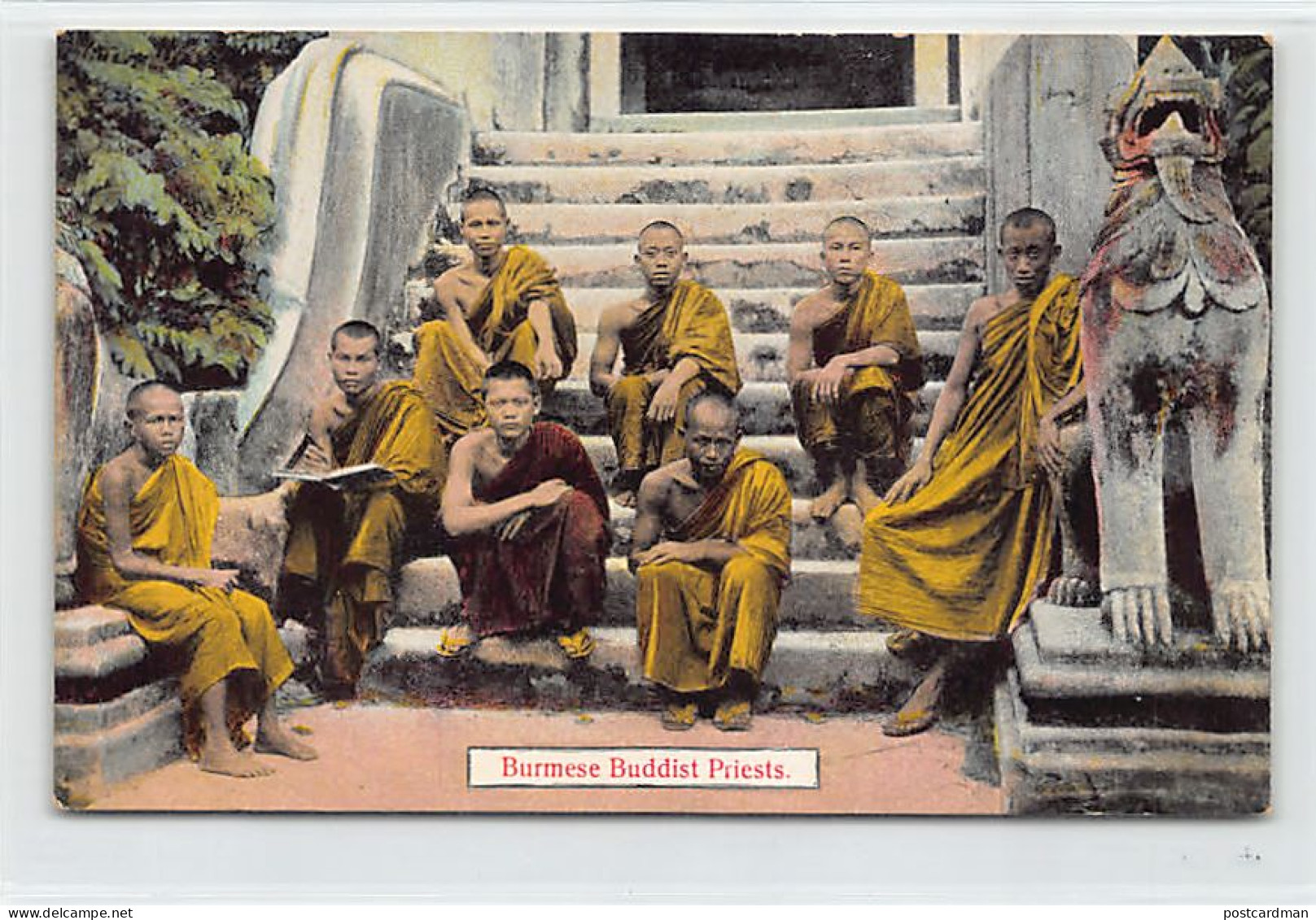 MYANMAR Burma - Burmese Buddhist Priests - Publ. D.A. Ahuja 9 - Myanmar (Birma)