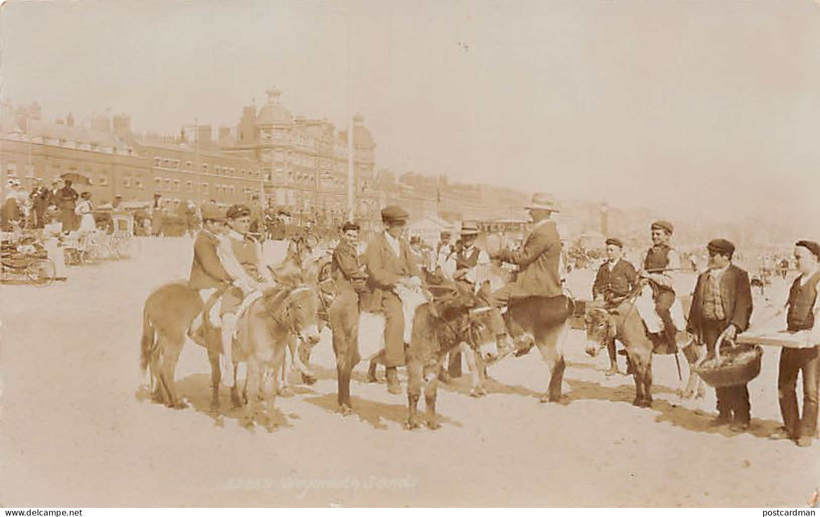 England - WEYMOUTH (Dorset) Donkeys - REAL PHOTO - Weymouth