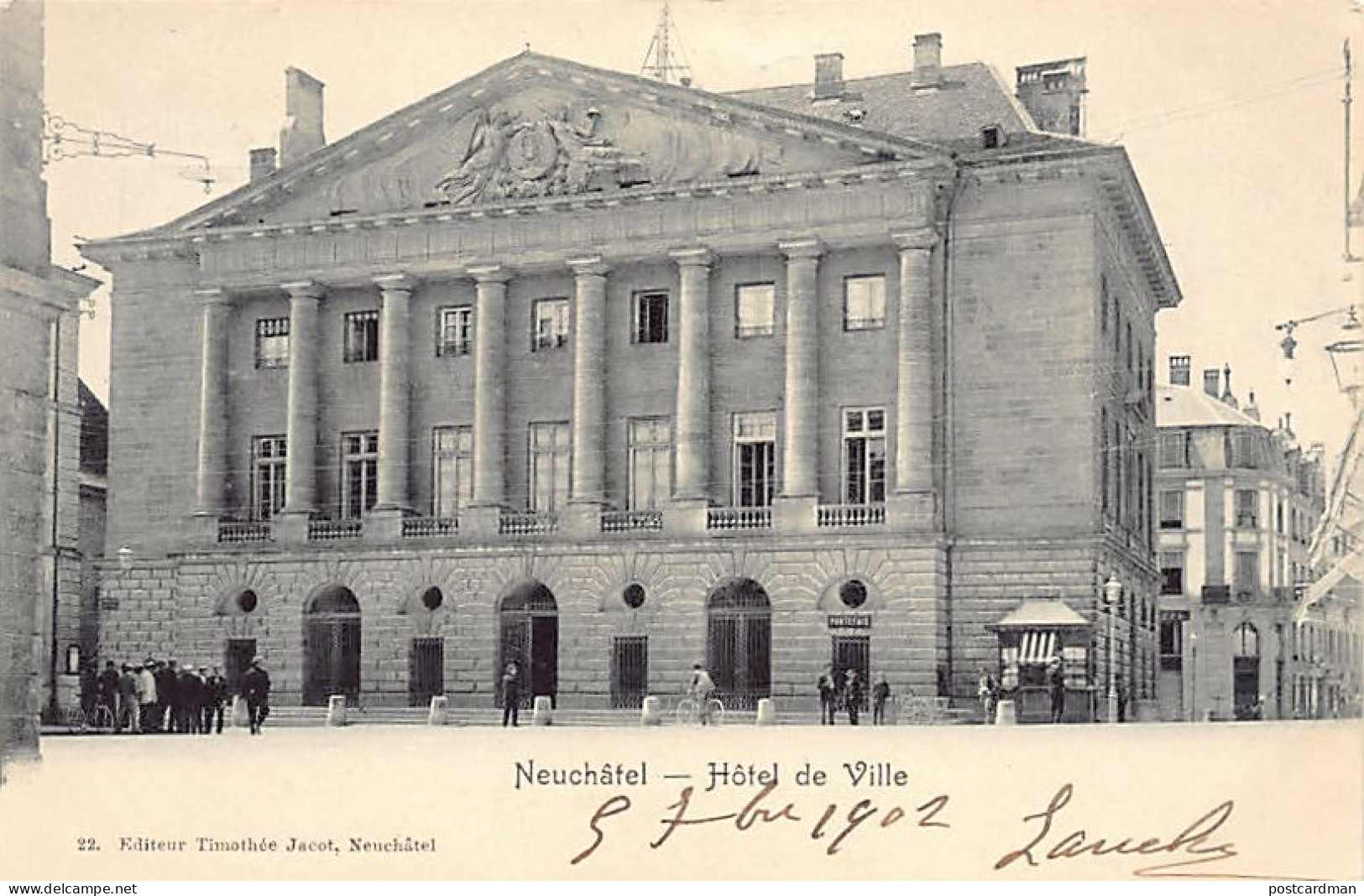 NEUCHÂTEL - Hôtel De Ville - Ed. T. Jacot 22 - Neuchâtel