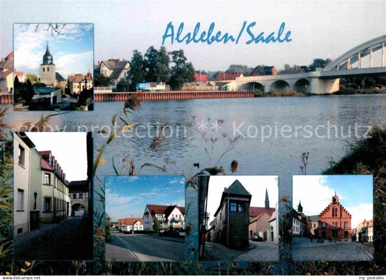 72693026 Alsleben Saale Teilansichten Saale Bruecke Alsleben Saale - Autres & Non Classés