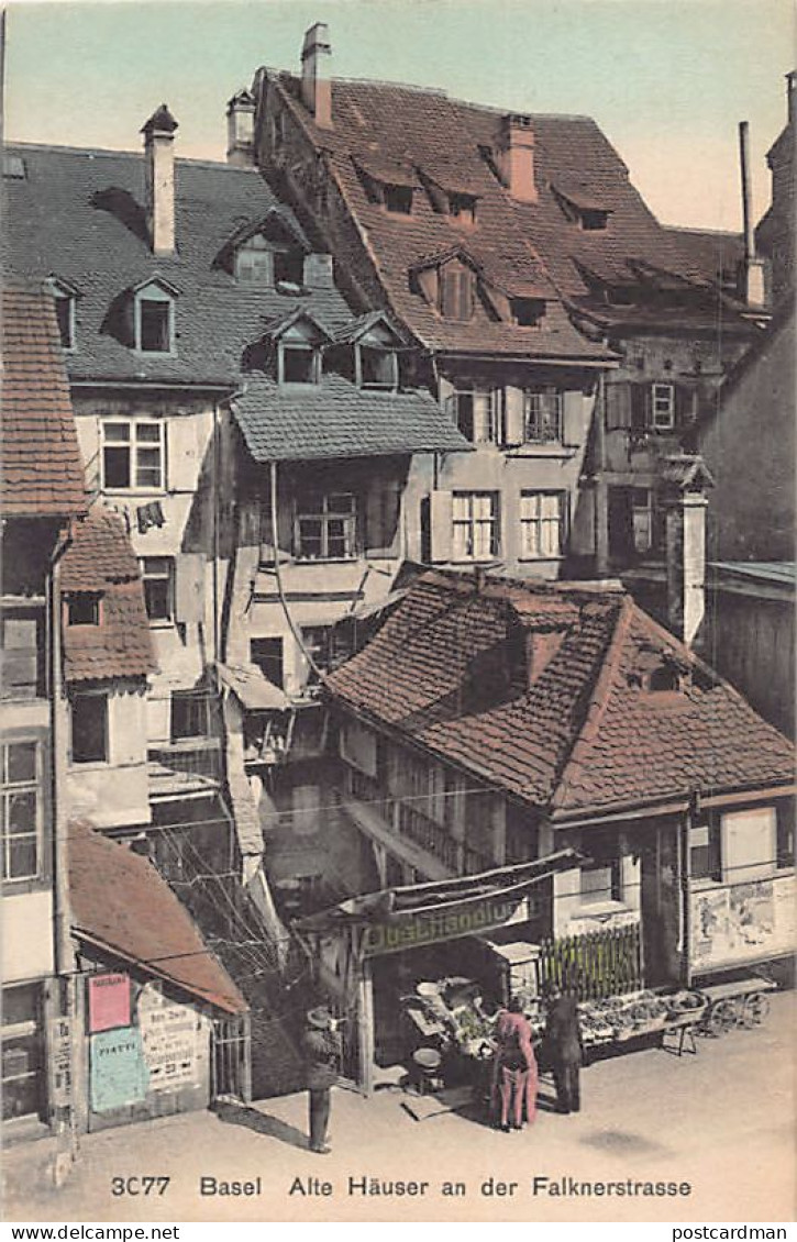 BASEL - Alte Hâuser An Der Falknerstrasse - Verlag Franco-Suisse 3077 - Bâle