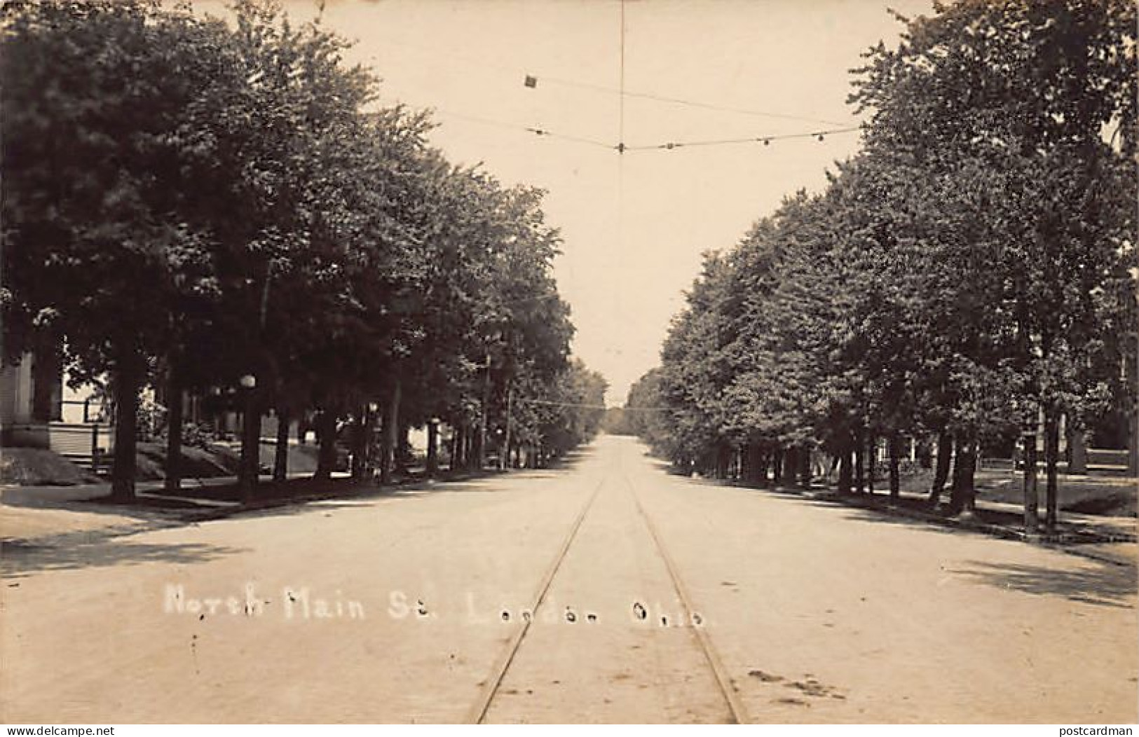 LONDON (OH) North Main Street - REAL PHOTO - Publ. Unknown  - Other & Unclassified