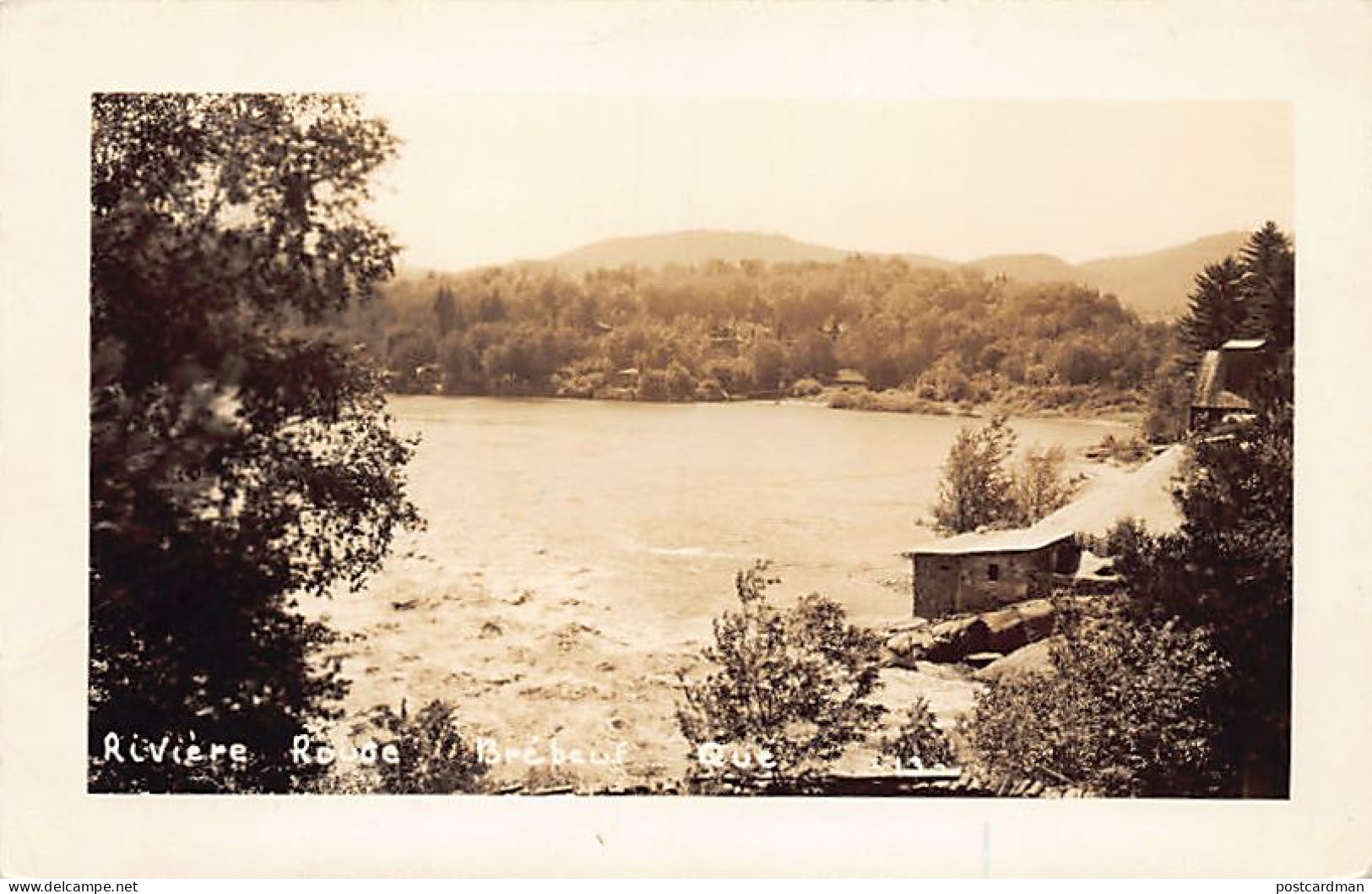 Canada - BRÉBEUF (QC) Rivière Rouge - CARTE PHOTO - Autres & Non Classés