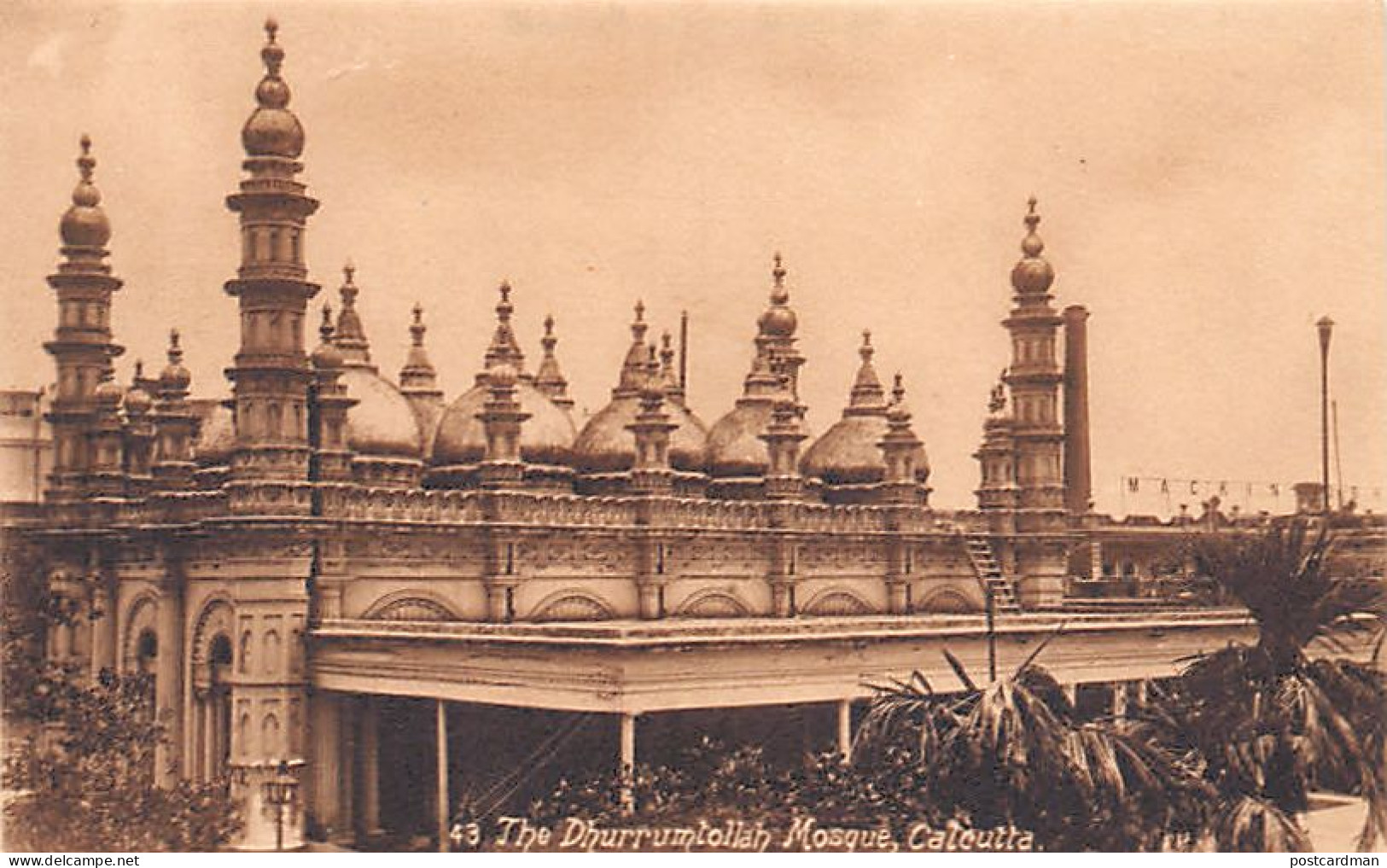 India - KOLKATA Calcutta - The Dhurramtollah Mosque - Publ. Dalhousie Series 43 - Inde