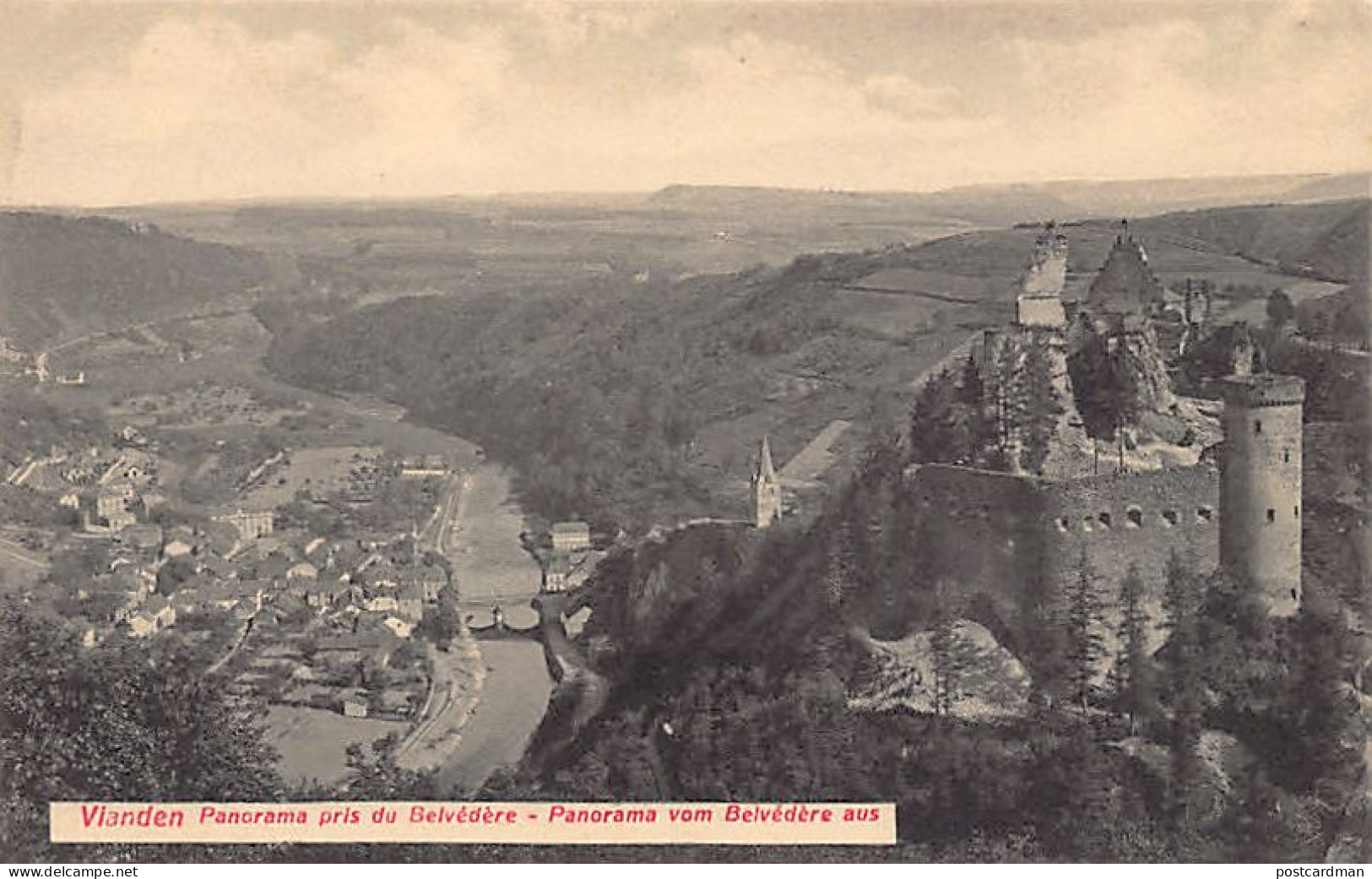 Luxembourg - VIANDEN - Panorama Pris Du Belvédère - Ed. P.C. Schoren  - Vianden