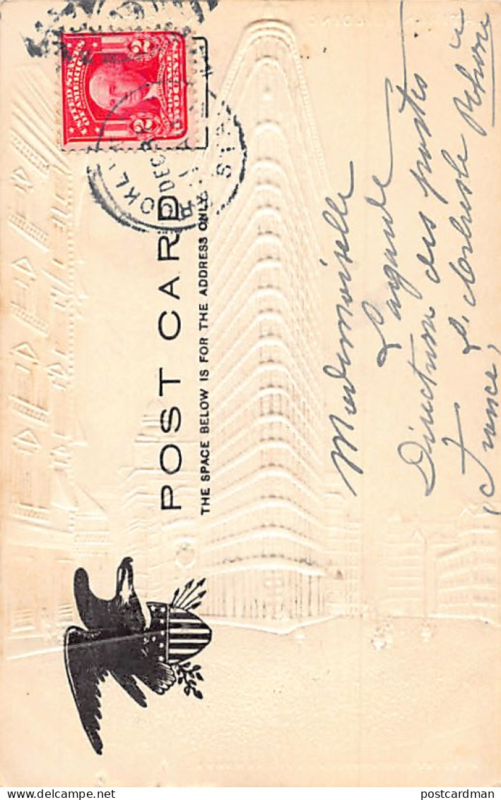 NEW YORK CITY - Flatiron Building - POSTCARD WITH GLITTERS - Unknown Publisher - Otros & Sin Clasificación
