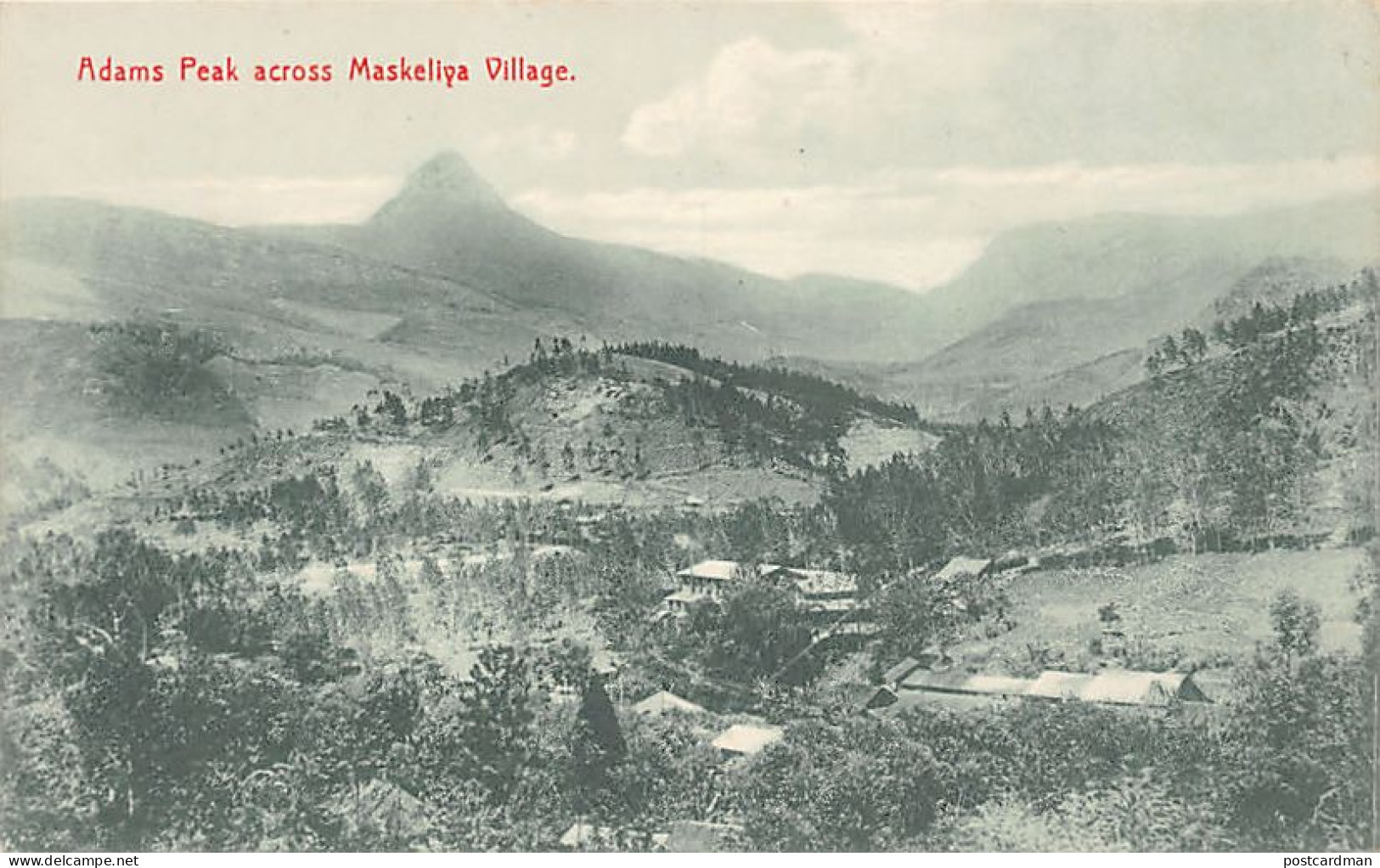 Sri Lanka - Adams Peak Across Maskeliya Village - Publ. Plâté & Co. 236 - Sri Lanka (Ceylon)