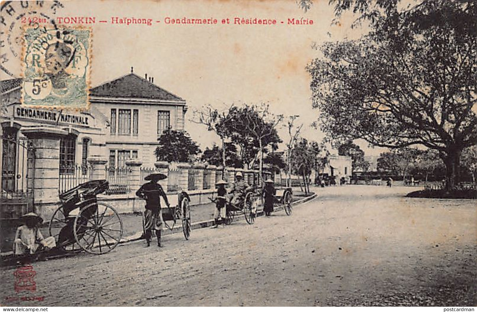 Viet-Nam - HAIPHONG - Gandarmerie Et Résidence-mairie - Ed. P. Dieulefils 242bis - Vietnam