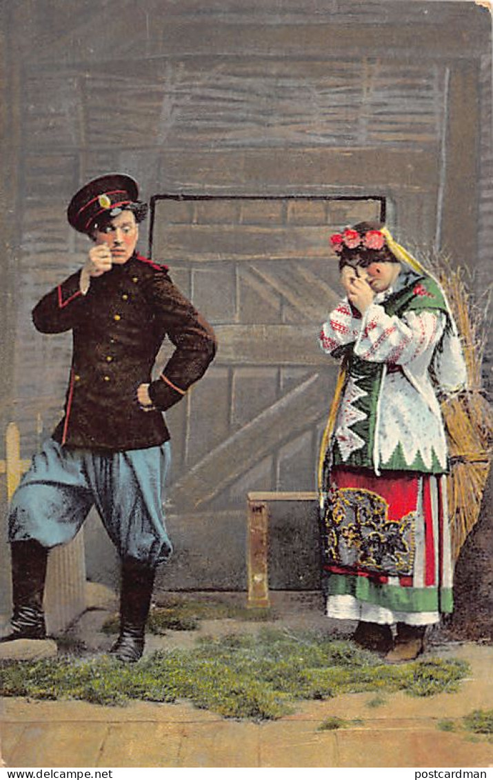 Ukraine - Ukrainian Folk Type - The Fiancé Is Going To The War, The Bride Is Crying - Publ. Unknown  - Ucrania