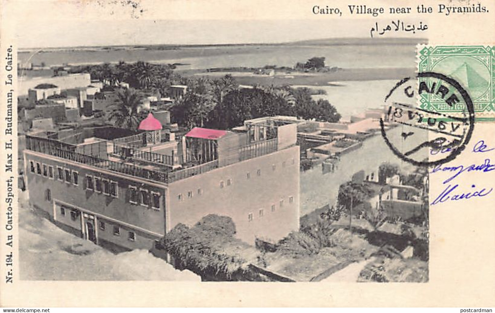 Egypt - CAIRO - Village Near The Pyramids - Publ. Au Carto-Sport, Max H. Rudmann 194 - Cairo