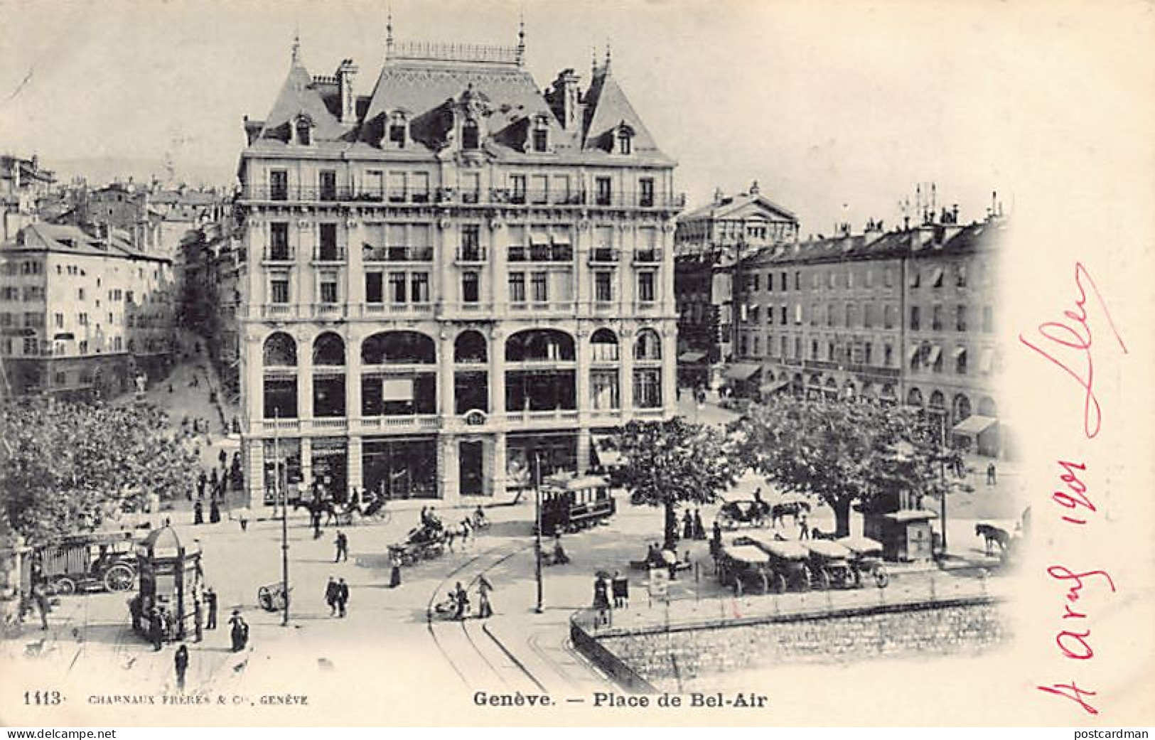 GENÈVE - Place De Bel-Air - Ed. Charnaux 1113 - Genève