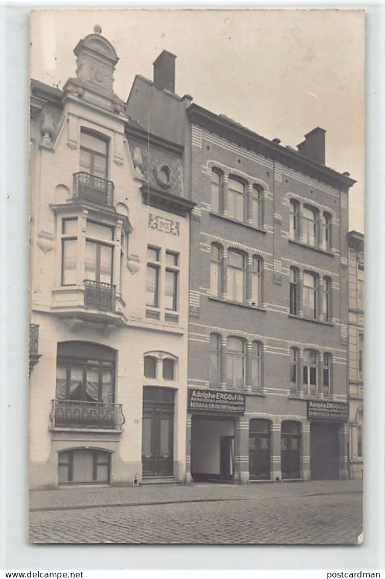 België - ANTWERPEN - Adolphe Ergo & Zoon, Bouwmaterialen, Telefoon 4254 FOTOKAART Jaar 1914 - Antwerpen
