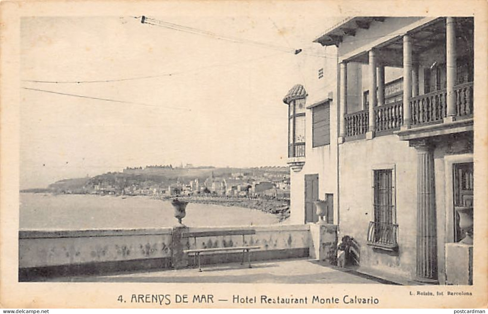 ARENYS DE MAR (Cat.) Hotel Restaurant Monte Calvario - Ed. L. Roisin 4 - Sonstige & Ohne Zuordnung