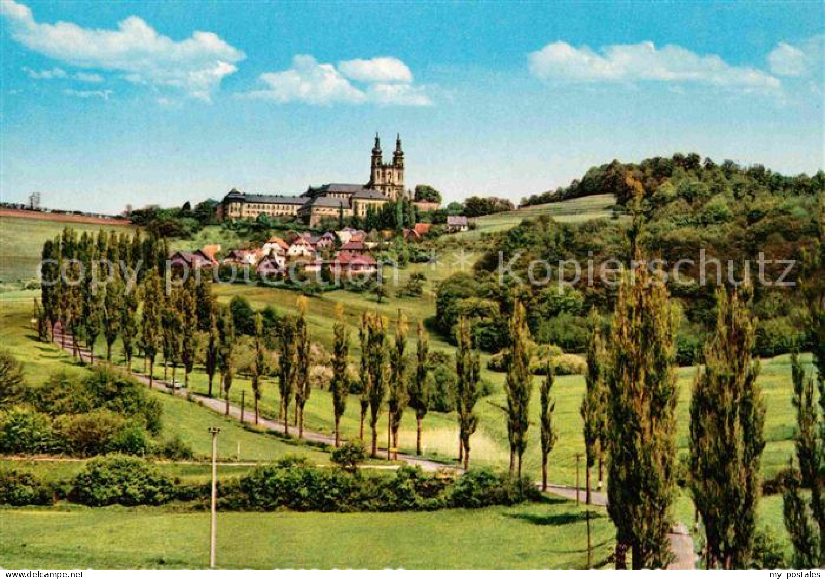 72692980 Banz Bad Staffelstein Panorama Blick Zum Schloss Baumallee Banz Bad Sta - Staffelstein