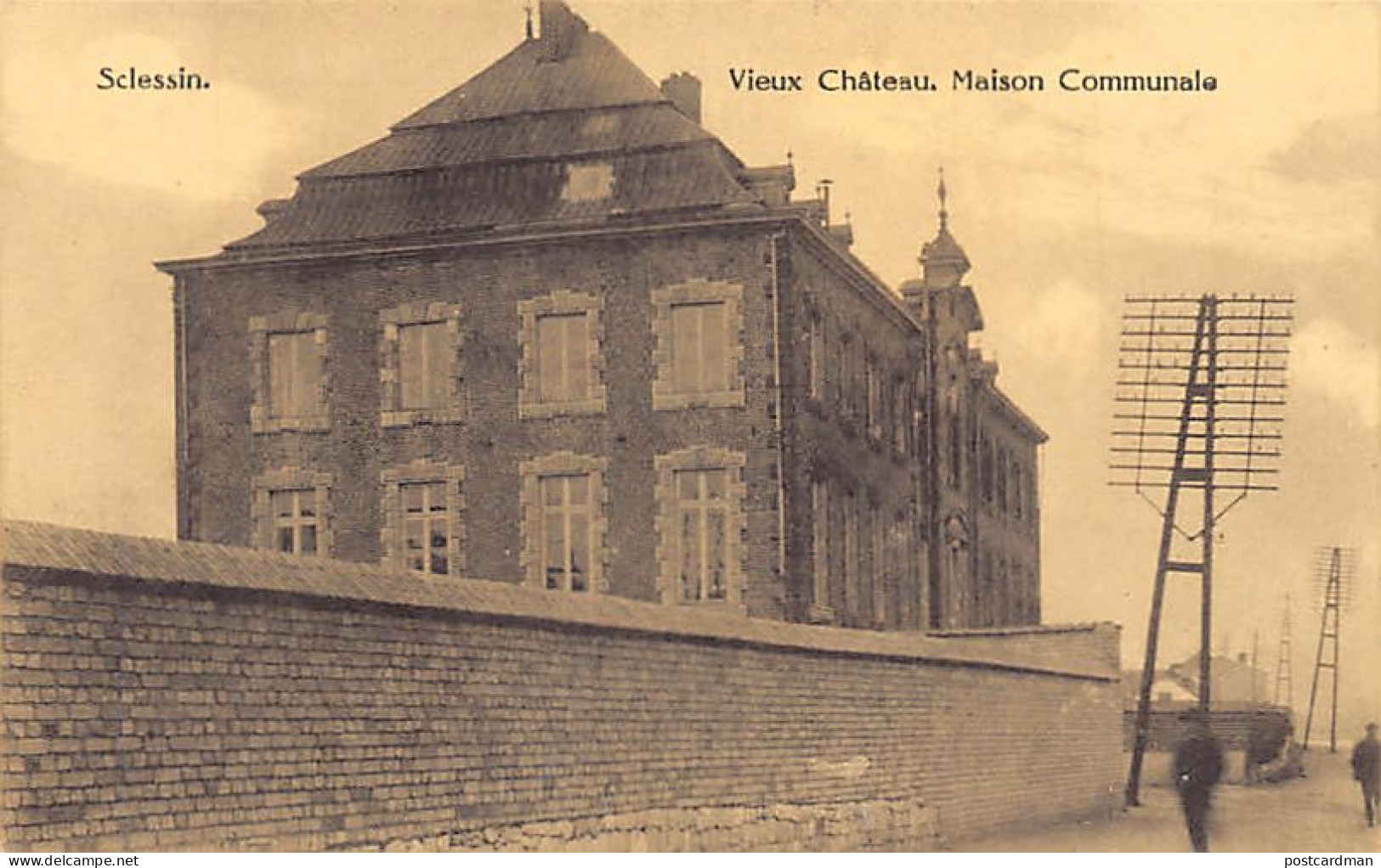 SCLESSIN (Liège) Vieux Château - Maison Communale - Autres & Non Classés