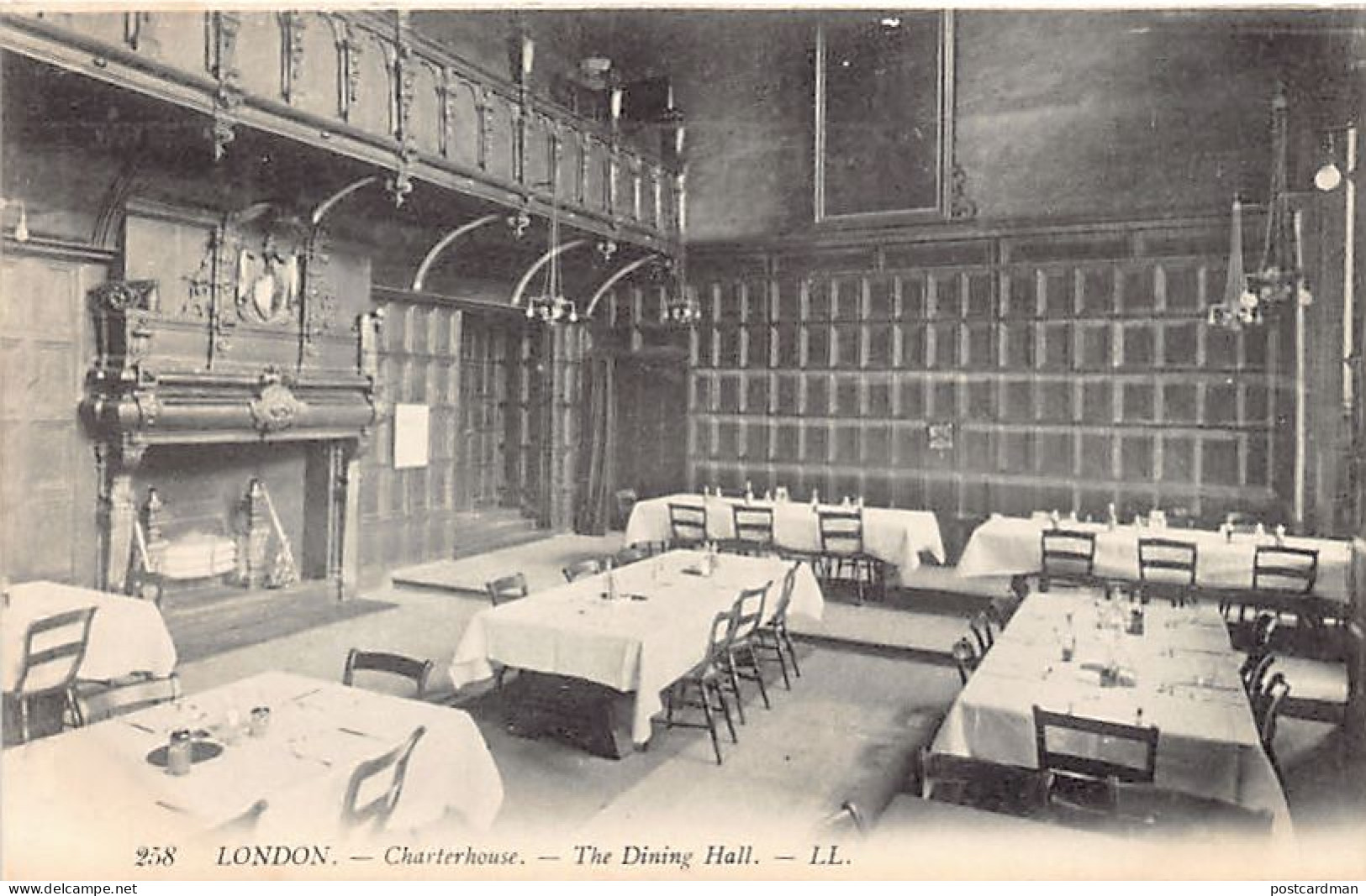 England - LONDON - Charterhouse - The Dining Hall - Publ. LL Levy 258 - Otros & Sin Clasificación