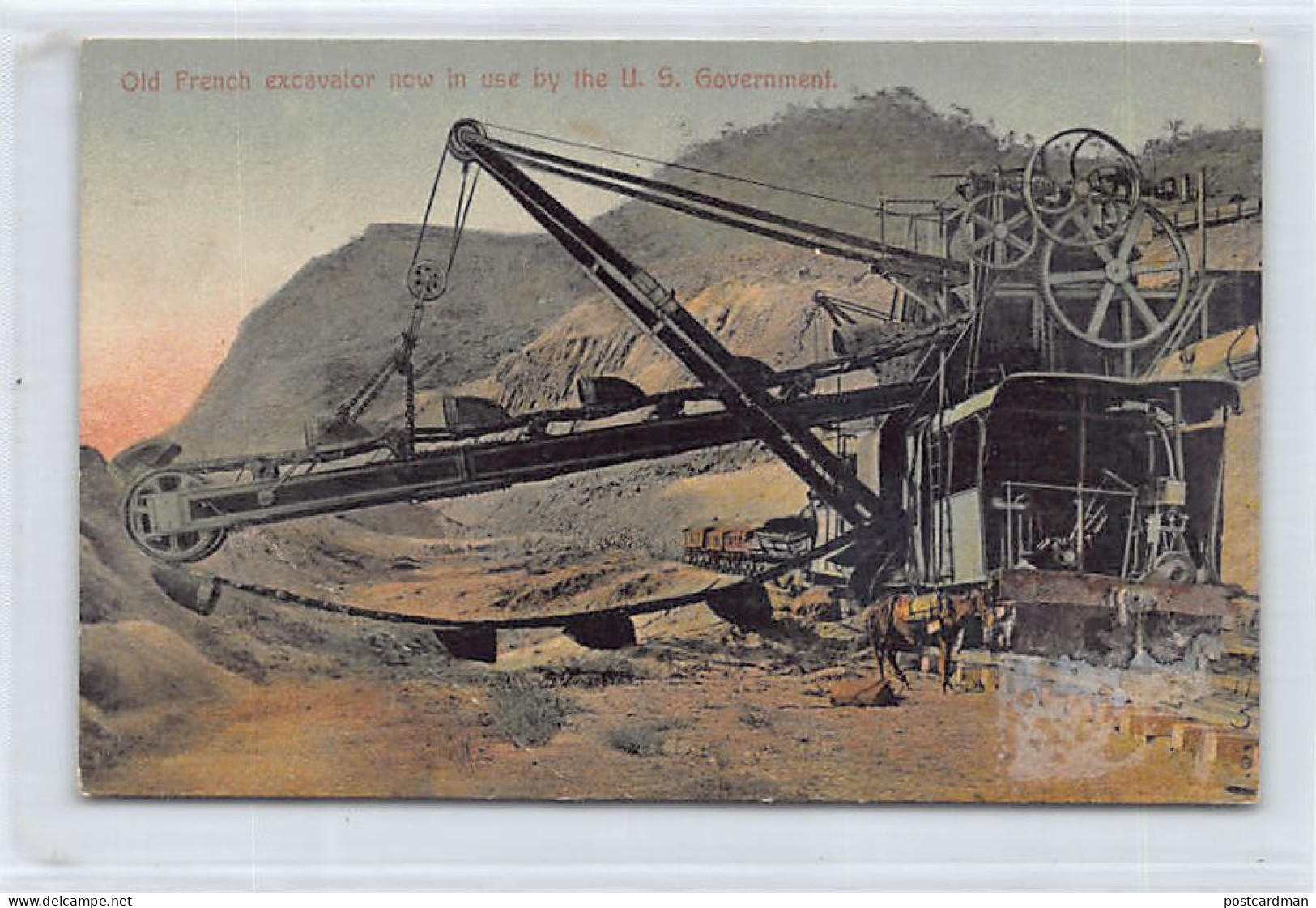 PANAMA CANAL - Old French Excavator Now In Use By The U.S. Government - SEE SCANS FOR CONDITION - Publ. I. L. Maduro Jr. - Panamá