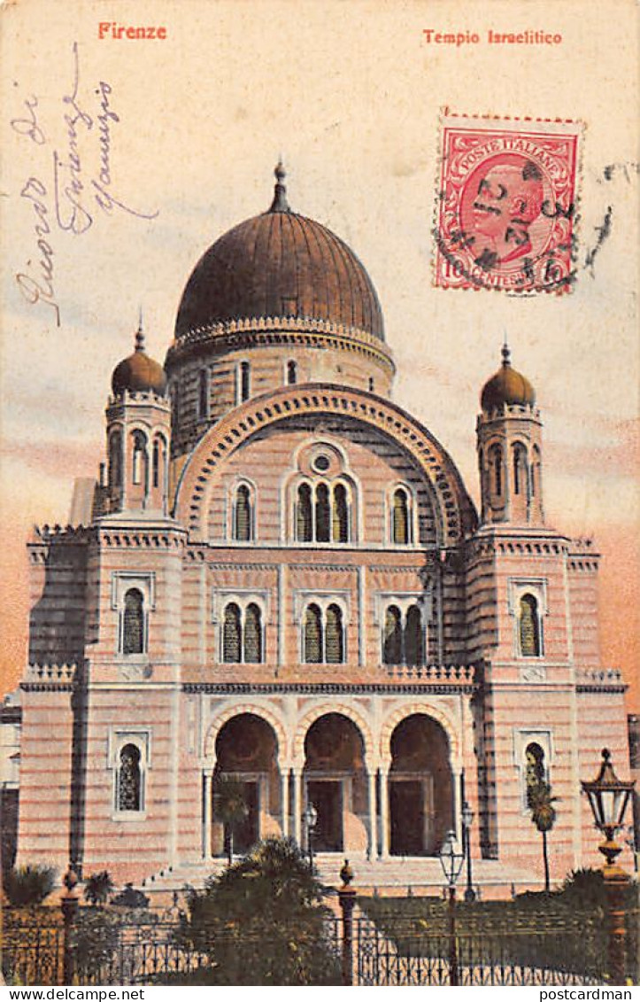 JUDAICA - Italy - FIRENZE - The Synagogue (Tempio Israelitico) - Publ. H. Guggenheim - Judaika