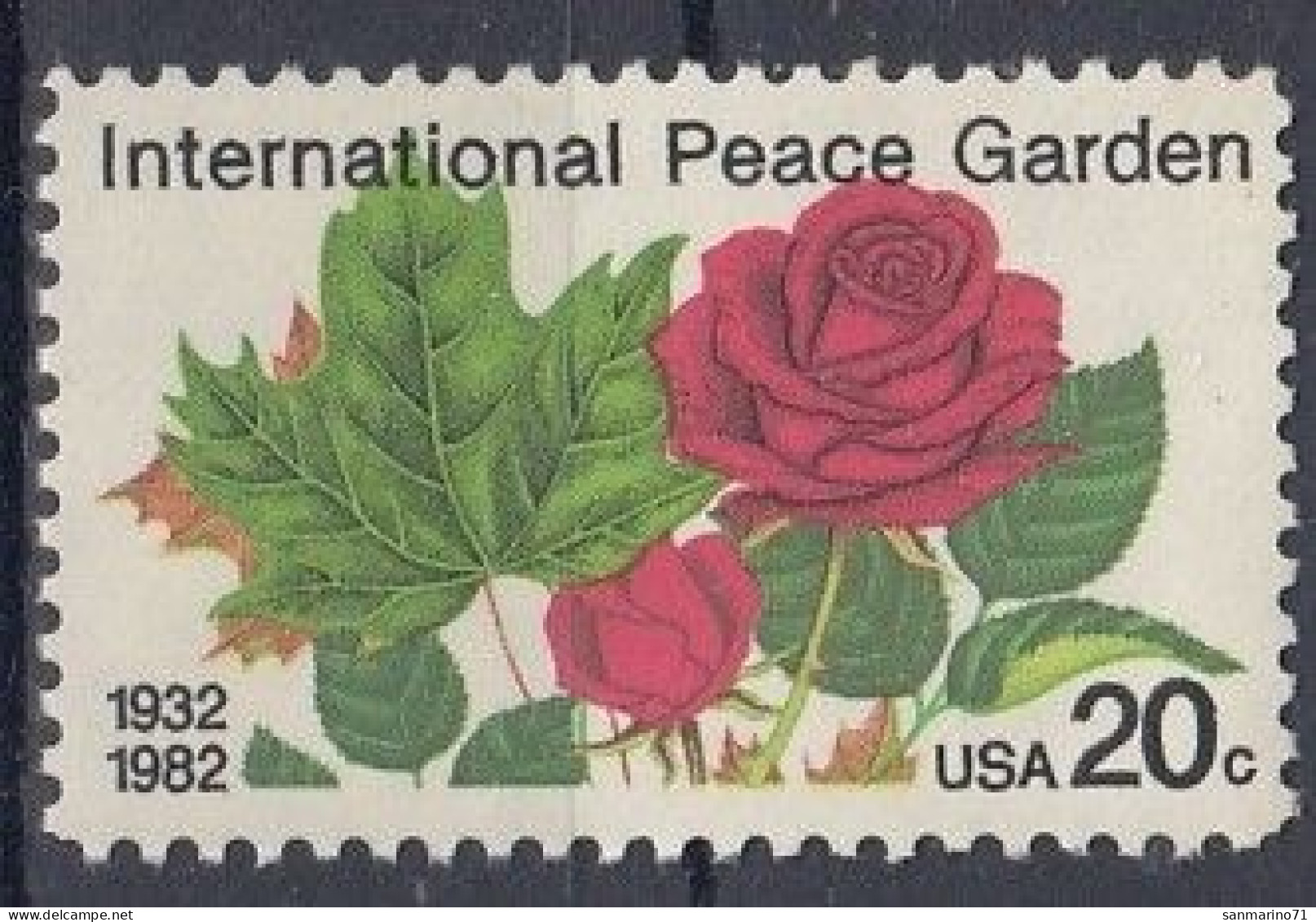 UNITED STATES 1594,unused - Roses