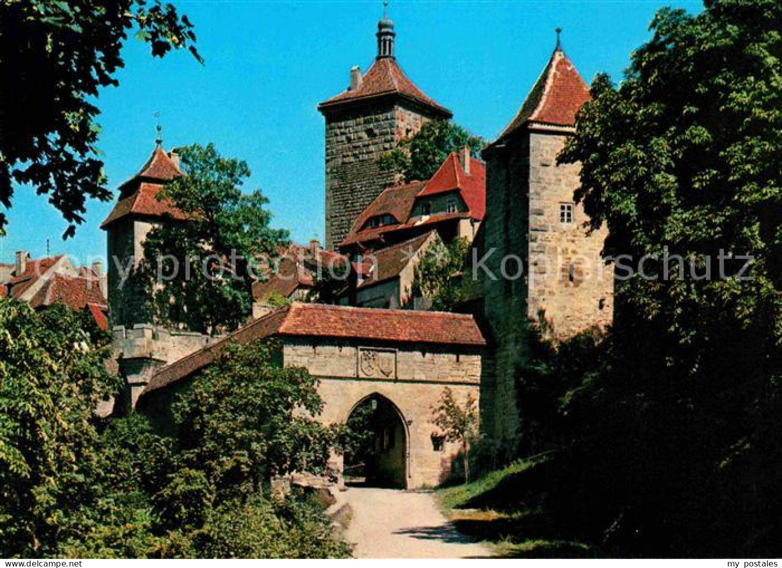 72692908 Rothenburg Tauber Kobolzeller Tor Altstadt Tuerme Rothenburg Ob Der Tau - Rothenburg O. D. Tauber