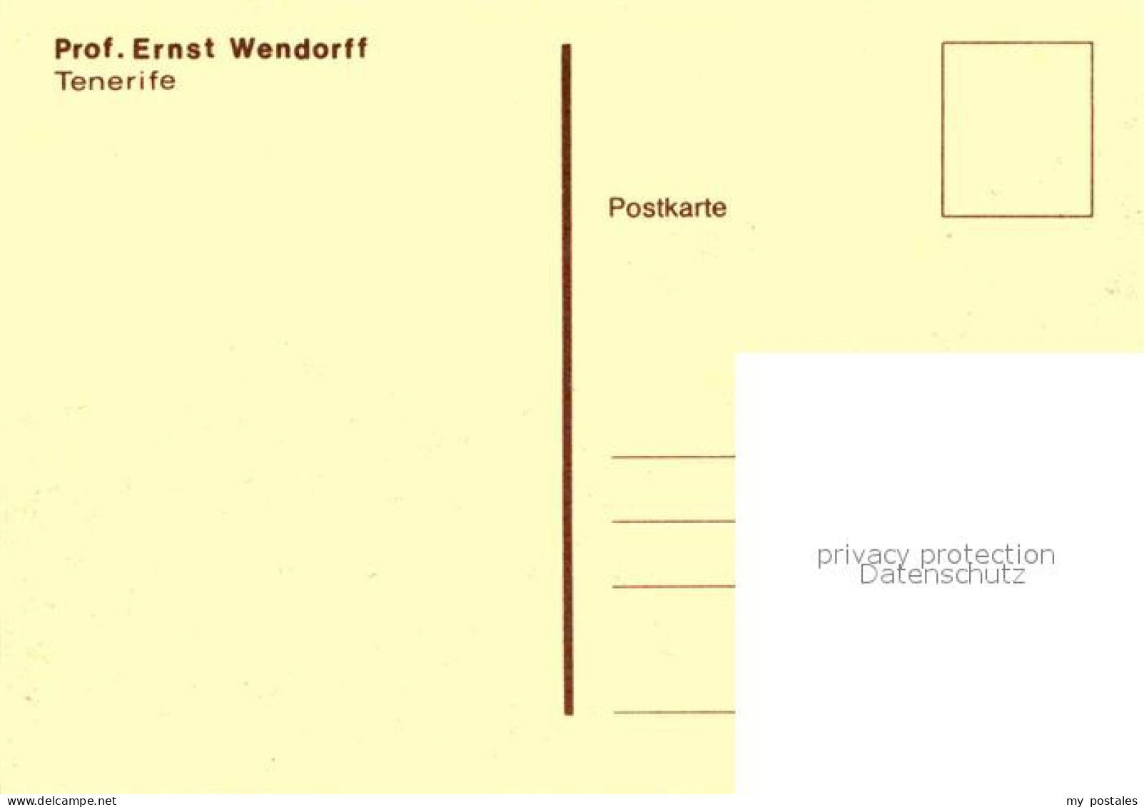 72692405 Tenerife Federzeichnung Wendorff  Islas Canarias Spanien - Other & Unclassified