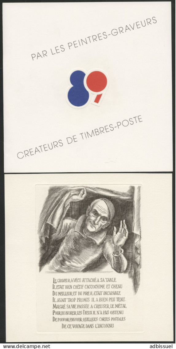 1989 "L'art Evolution Par Les Peintres Graveurs / Créateurs De Timbres Poste" Ed. Del & SC - Epreuves D'artistes