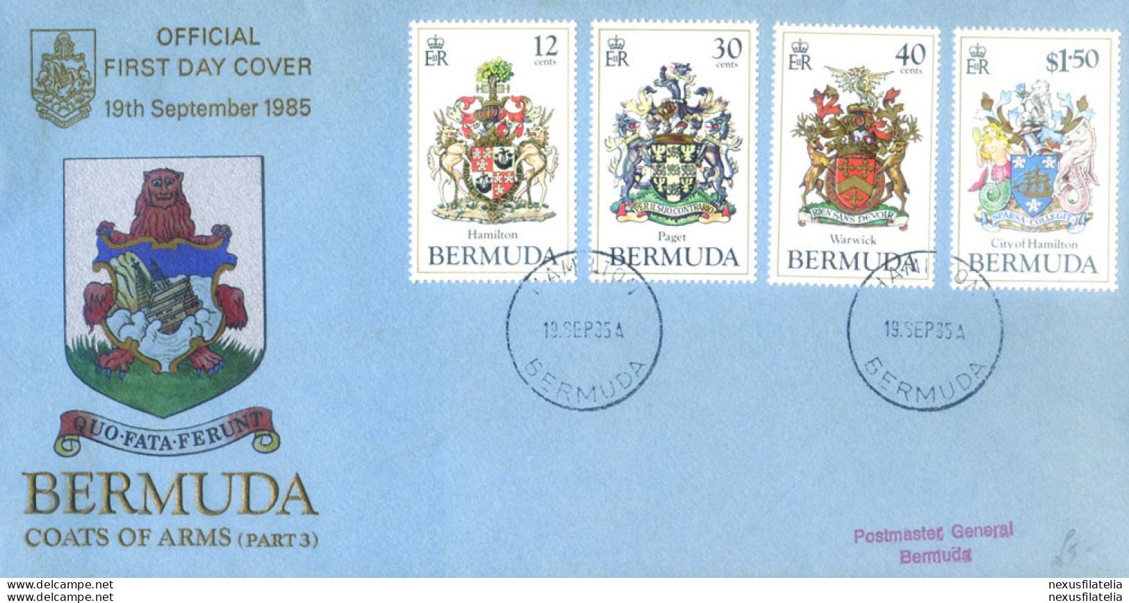 5 FDC Del 1985. - Bermudes