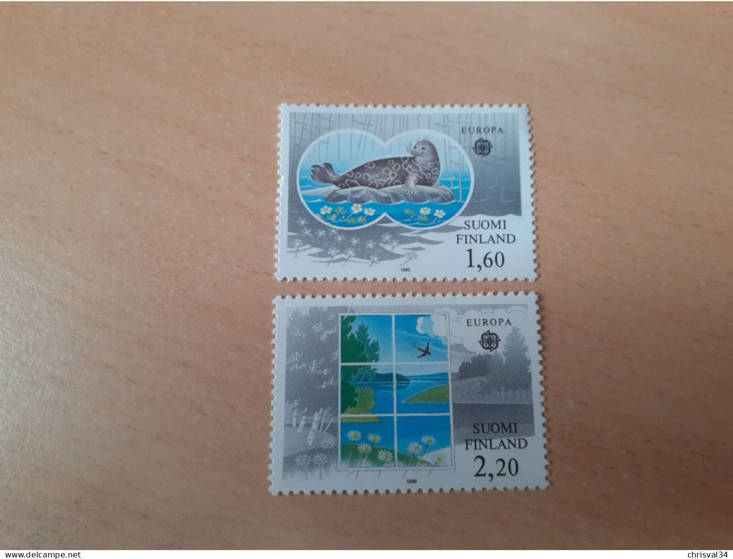 TIMBRES  FINLANDE    ANNEE   1986   N  949  /  950     NEUFS  LUXE** - Nuevos