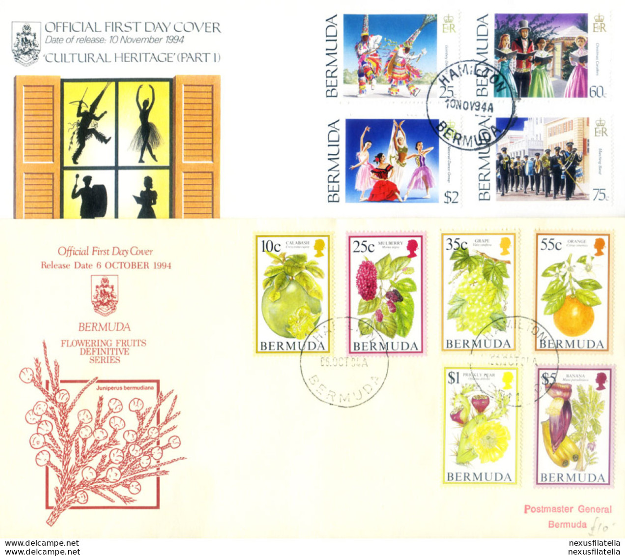 Annata Completa FDC 1994. - Bermudes