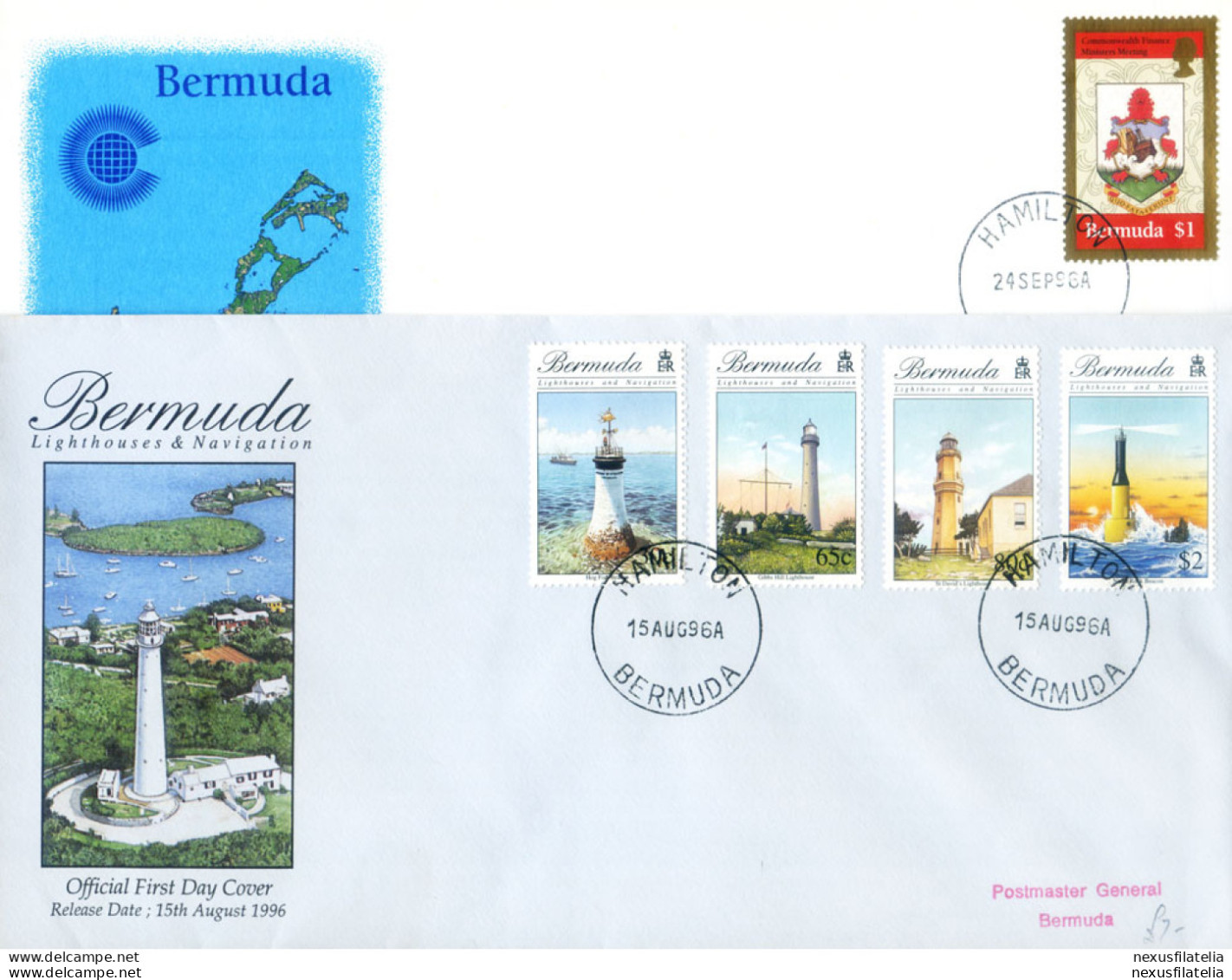 5 FDC Del 1996. - Bermuda