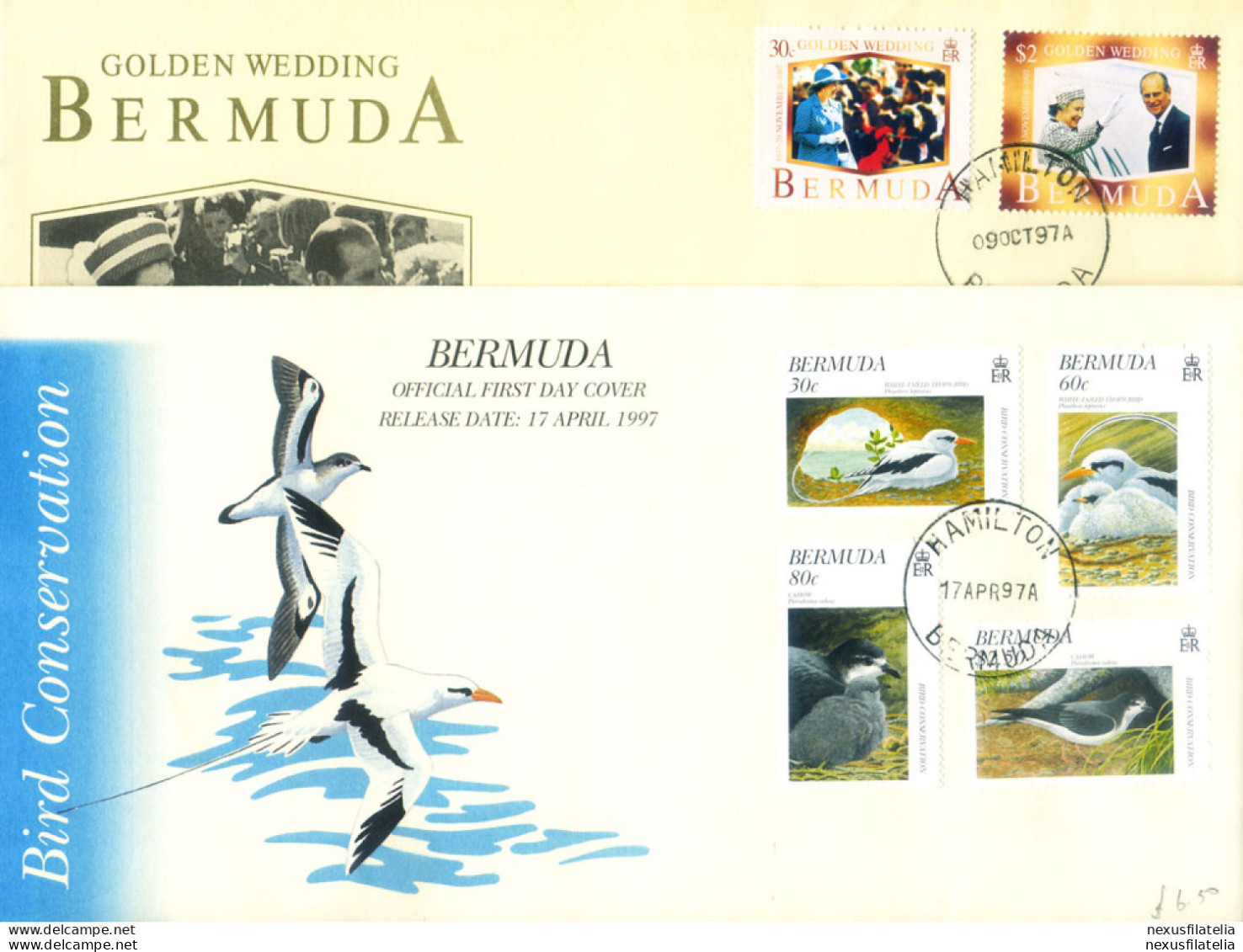 4 FDC Del 1997. - Bermuda