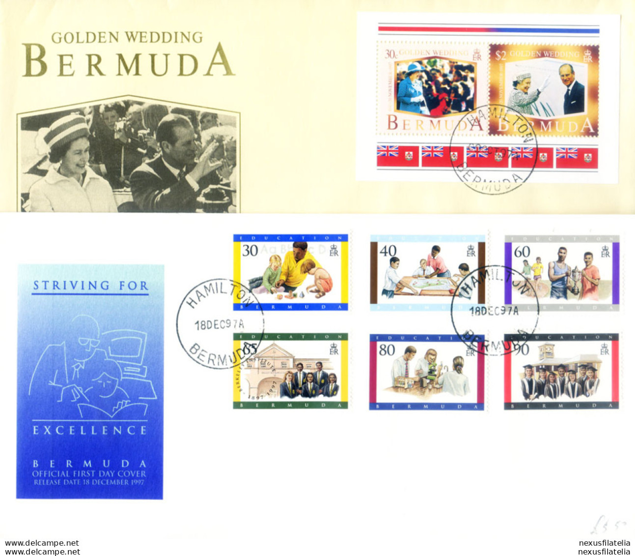 4 FDC Del 1997. - Bermuda