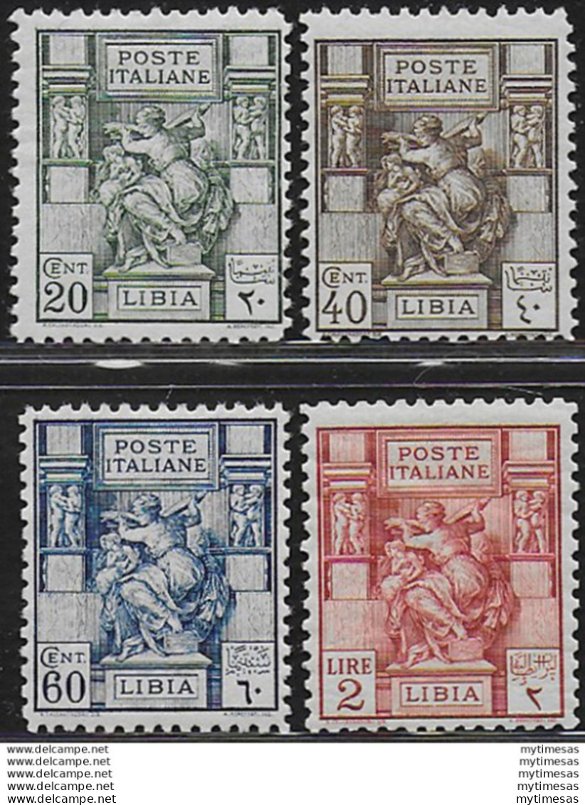 1926-29 Libia Sibilla D. 11 4v. MNH Sassone N. 54/57 - Andere & Zonder Classificatie