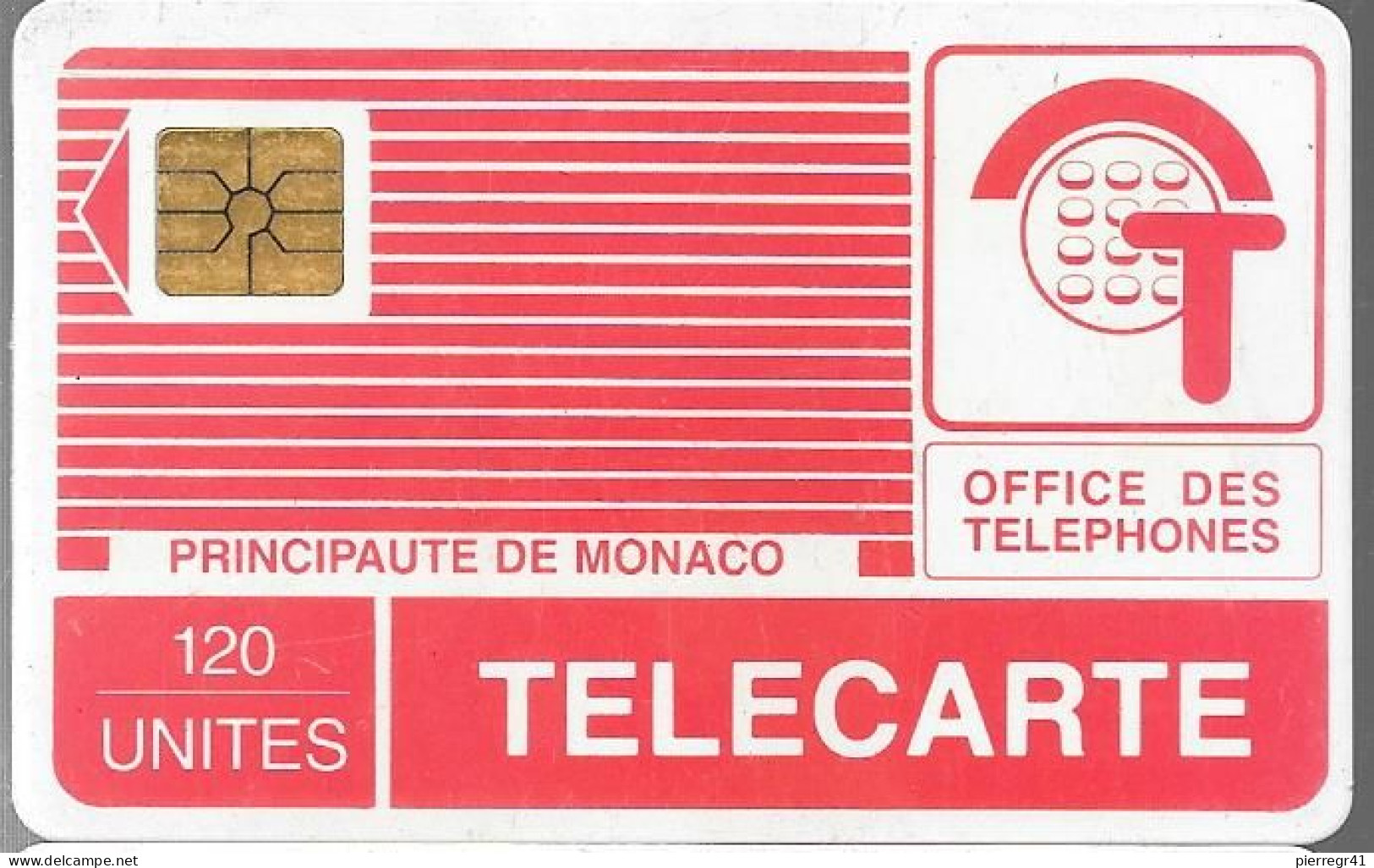 CARTE²°-PUBLIC-MONACO-PYJAMA-120U-MP14-GemB-04/89-V°204a-UTILISE-TBE - Mónaco